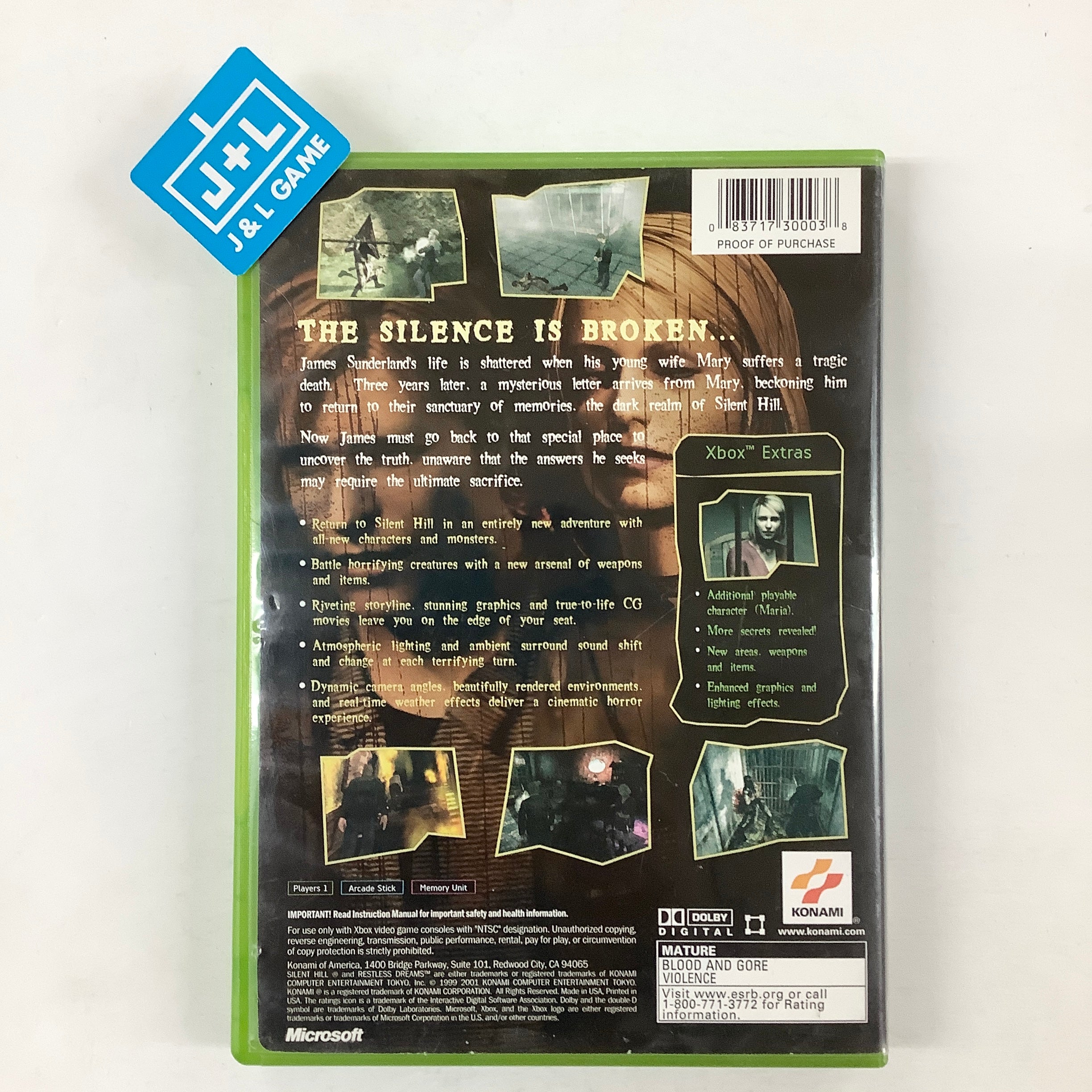 Silent Hill 2: Restless Dreams - (XB) Xbox [Pre-Owned] Video Games Konami   
