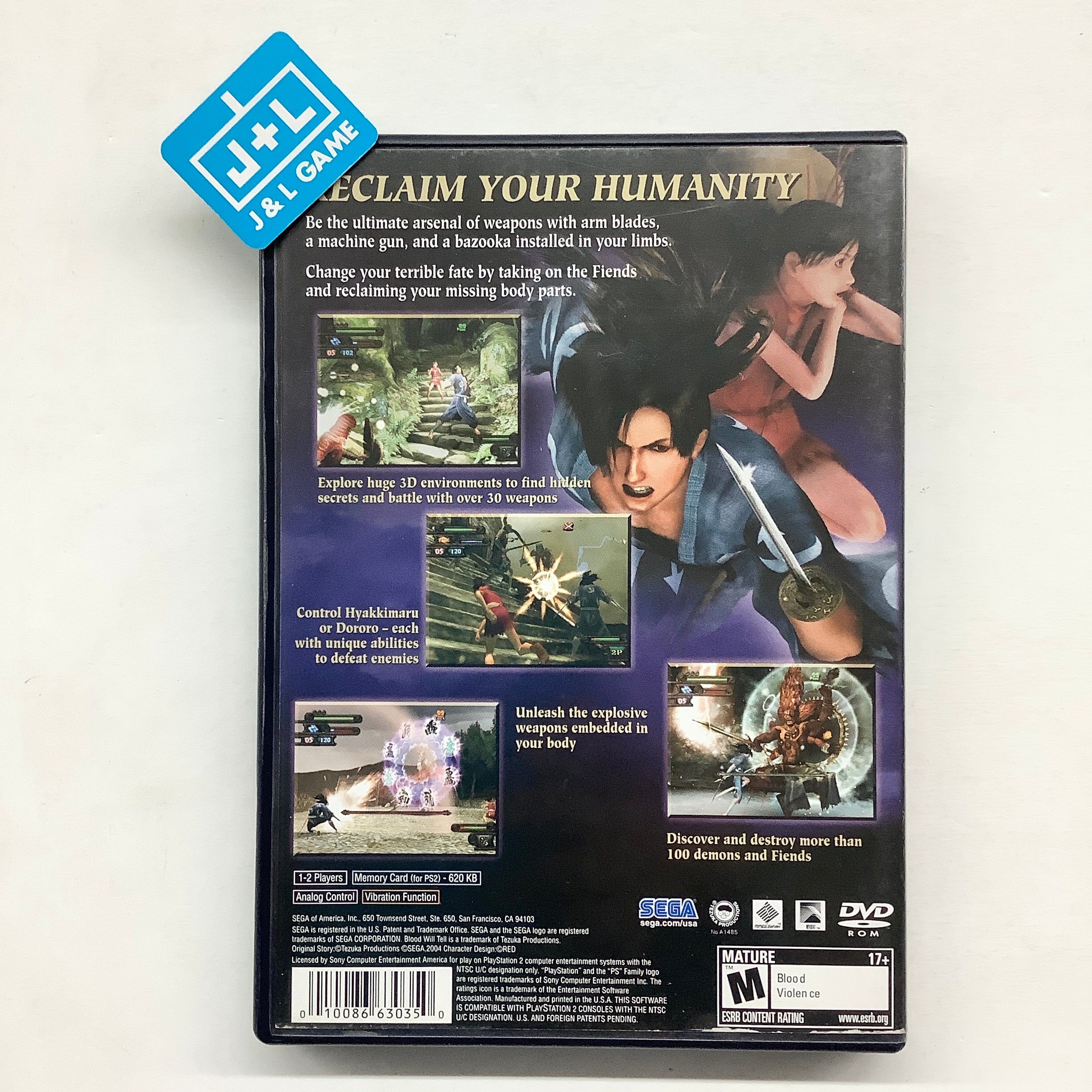 Blood Will Tell Tezuka Osamu's Dororo - (PS2) PlayStation 2 [Pre-Owned] Video Games Working Designs   
