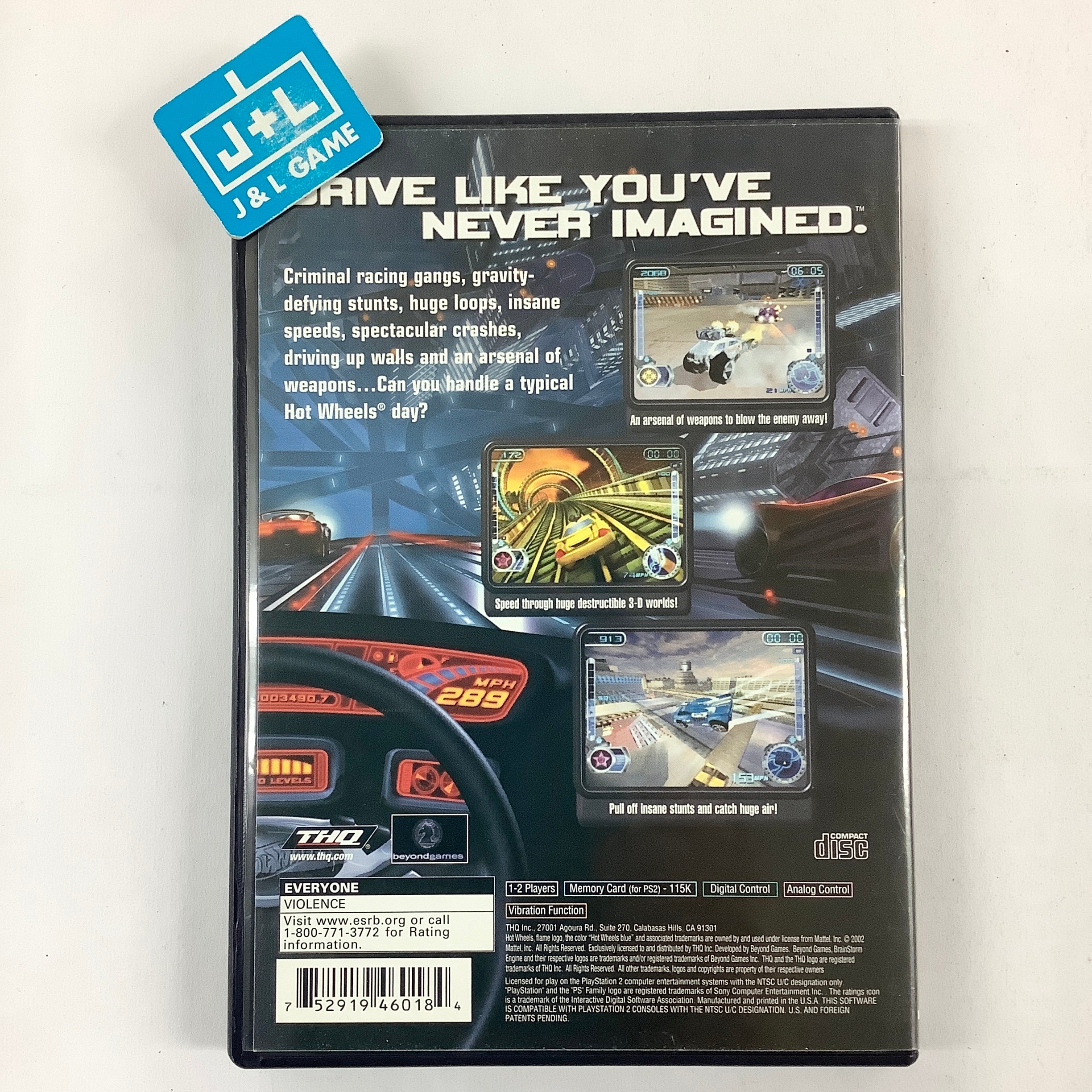 Hot Wheels: Velocity X - (PS2) PlayStation 2 [Pre-Owned] Video Games THQ   