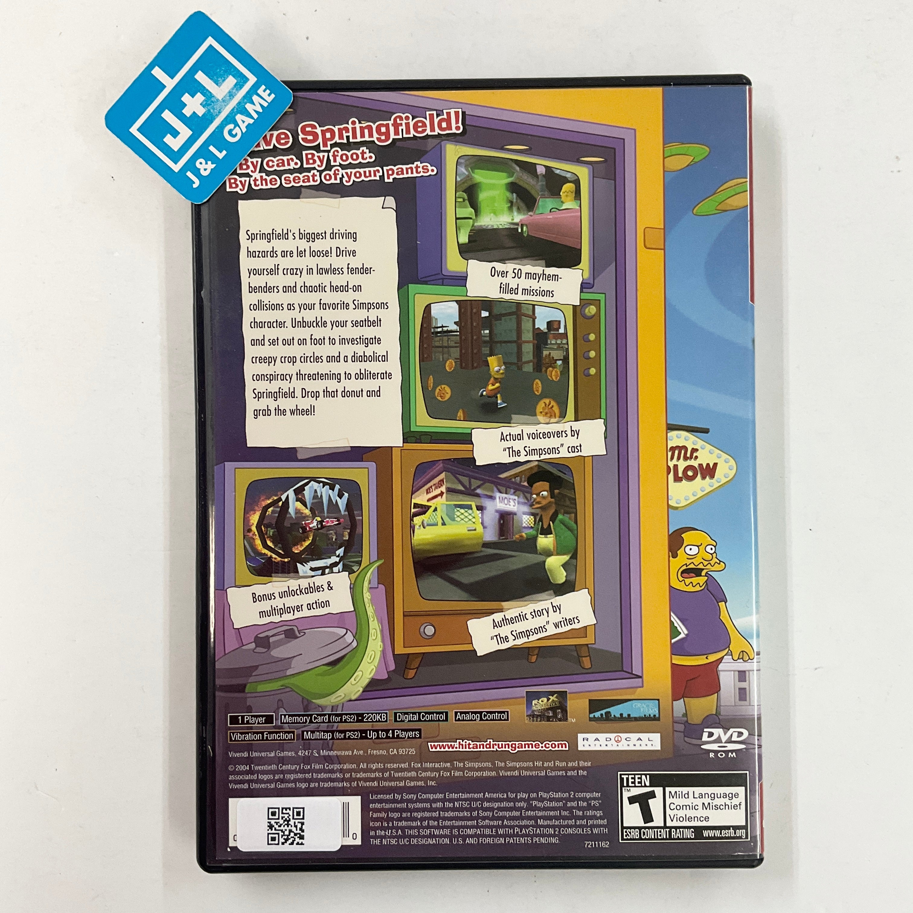 The Simpsons: Hit & Run (Greatest Hits) - (PS2) PlayStation 2 [Pre-Owned] Video Games VU Games   