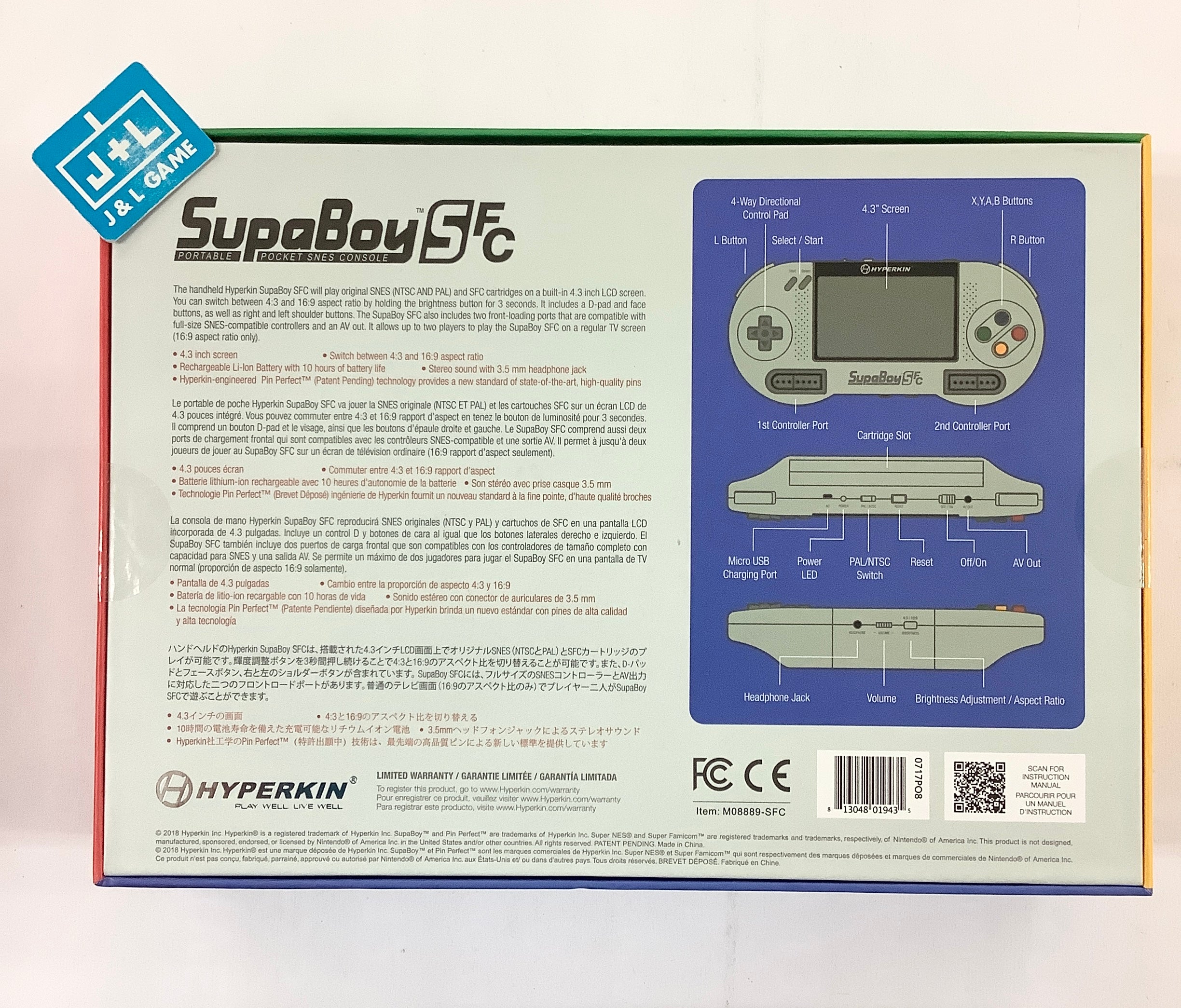 Hyperkin SupaBoy SFC Portable Pocket Console - (SNES) Super Nintendo CONSOLE Hyperkin   