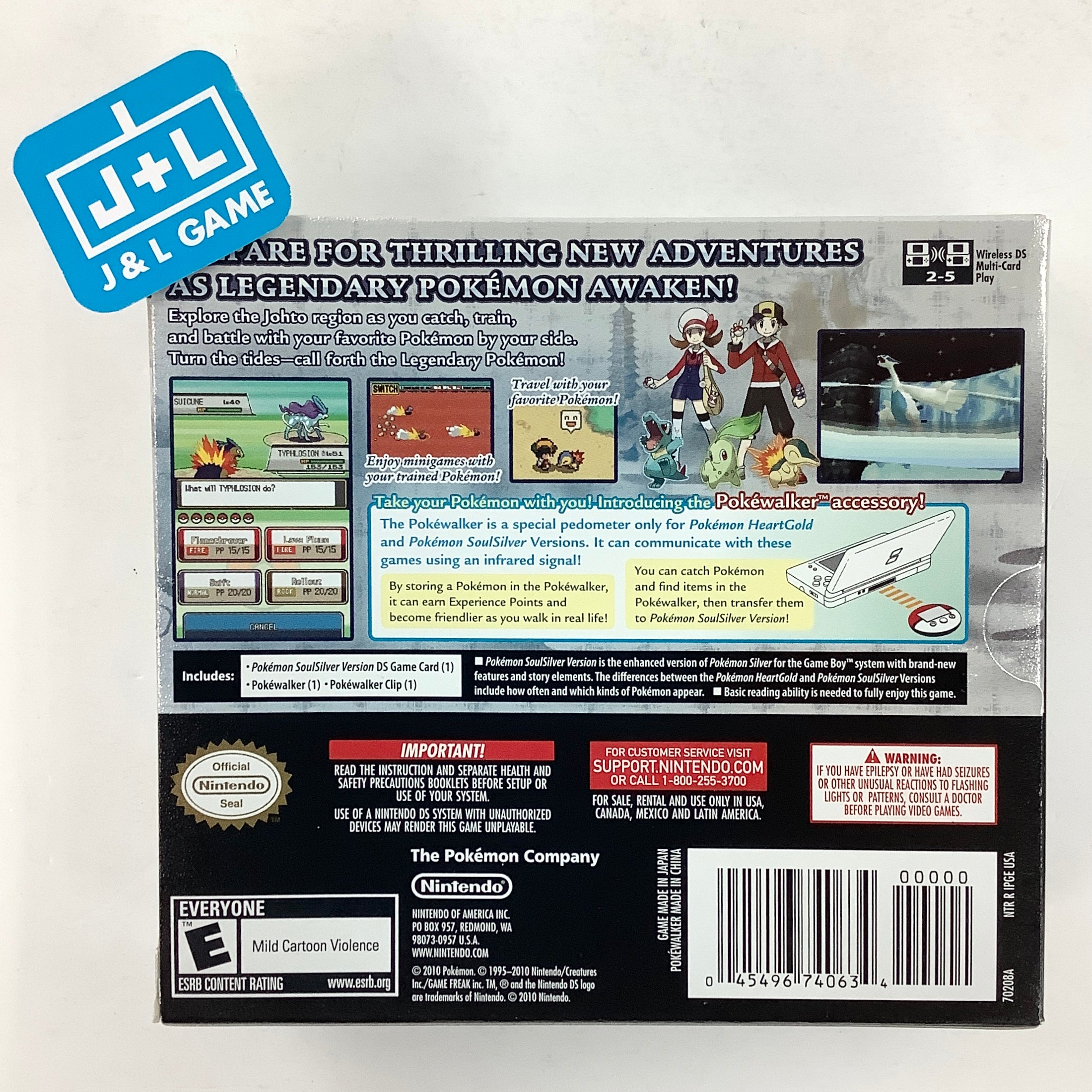 Pokemon SoulSilver Version (#2) - (NDS) Nintendo DS Video Games Nintendo   