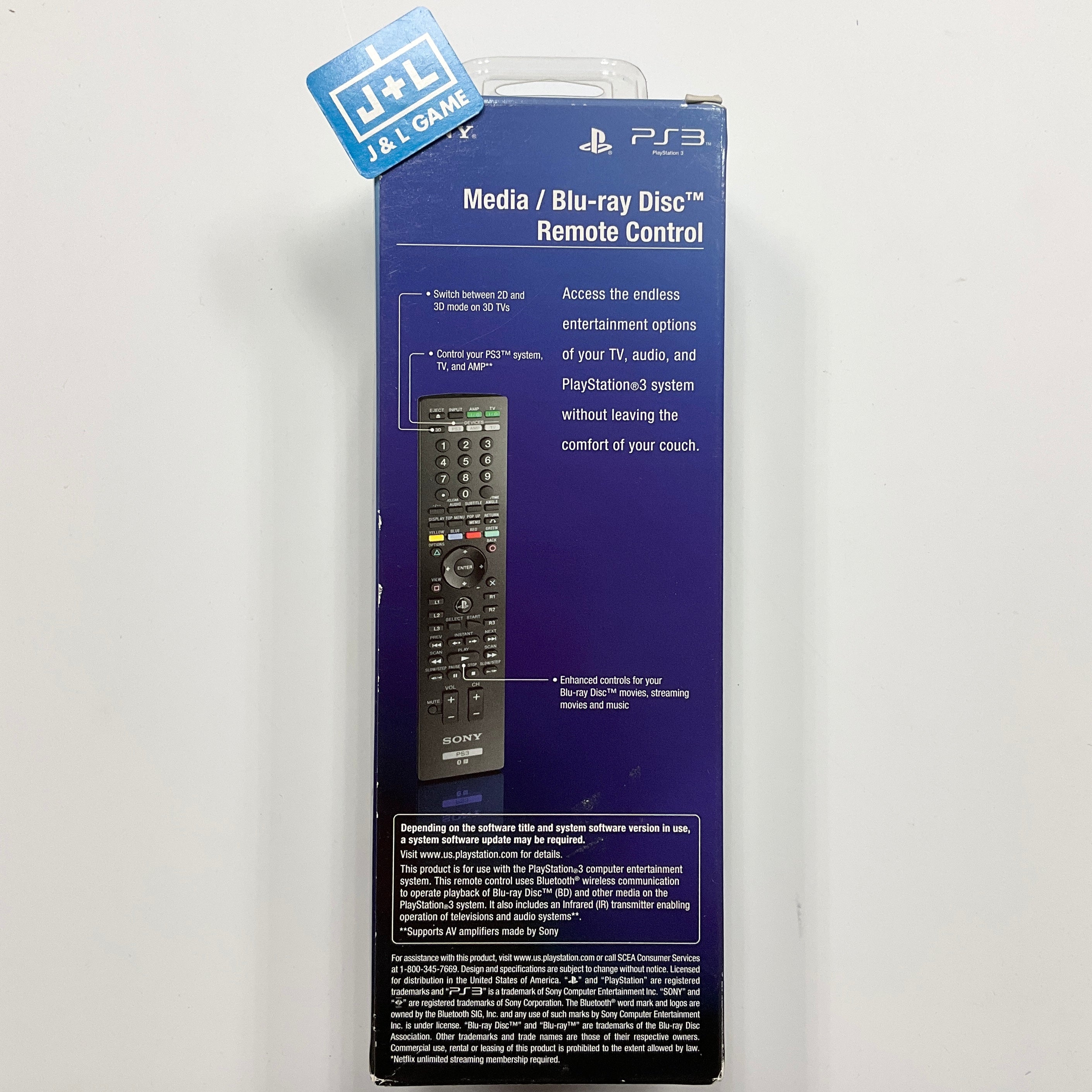 Sony Blu-Ray Disc Remote Control - (PS3) PlayStation 3 Video Games PlayStation   