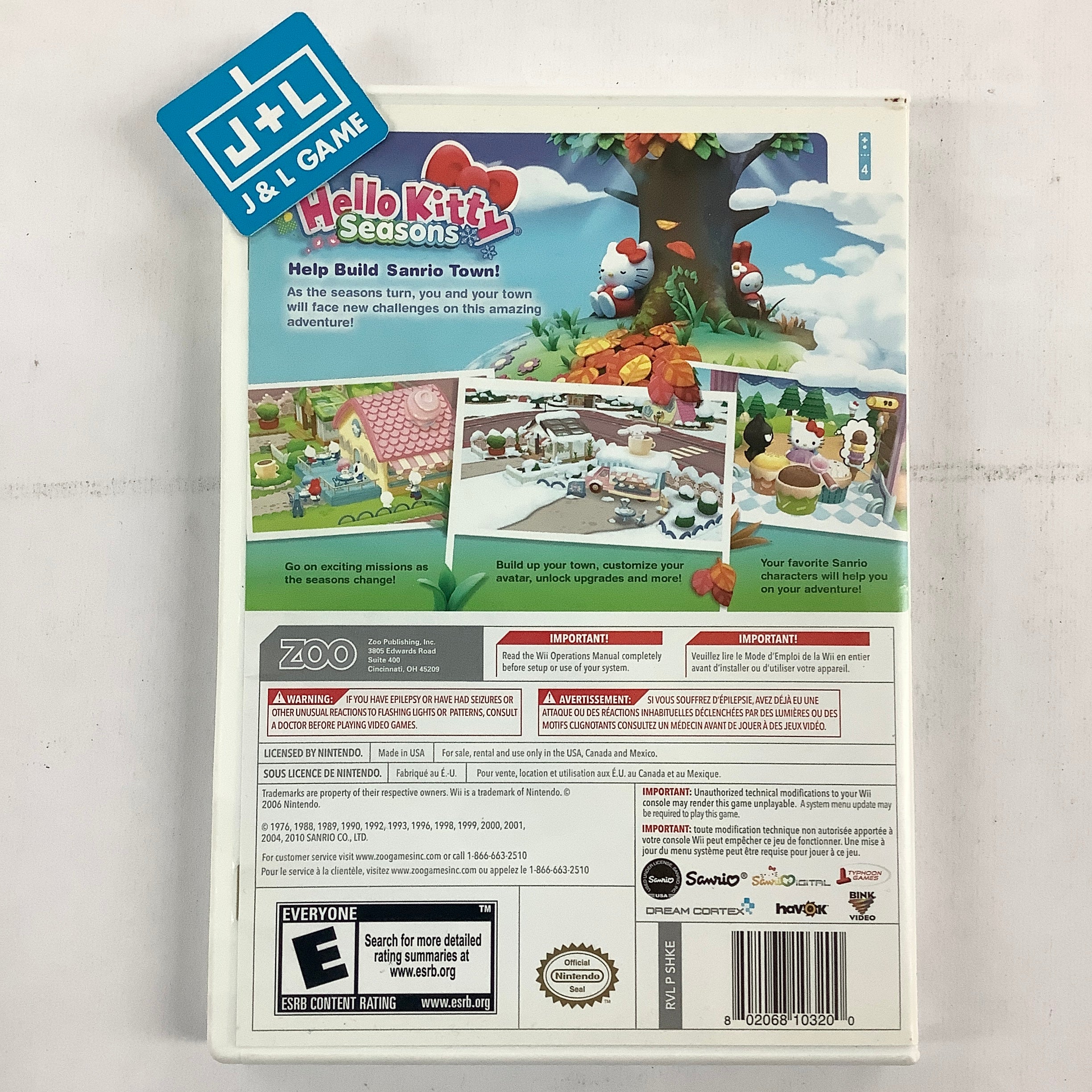 Hello Kitty Seasons - Nintendo Wii [Pre-Owned] Video Games Zoo Games   