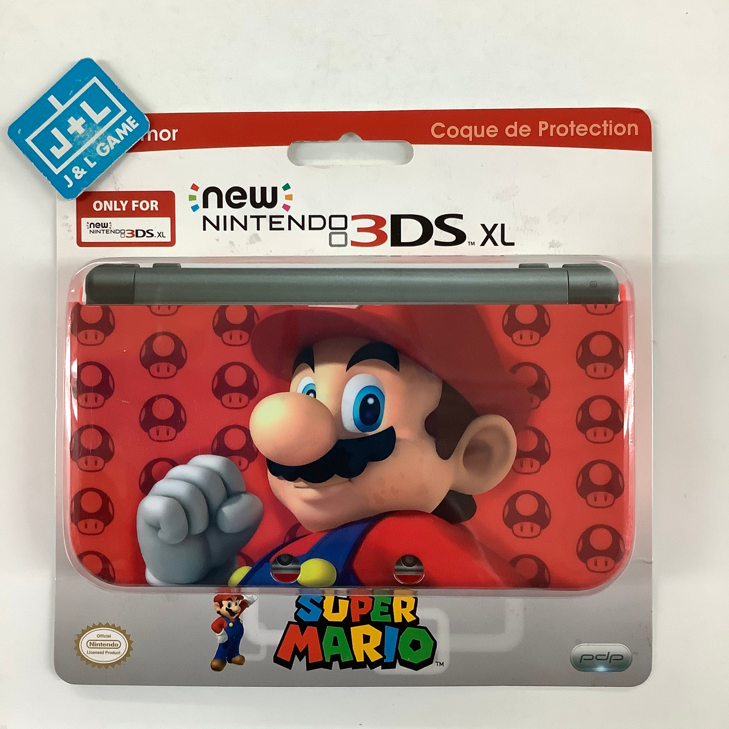 PDP New Nintendo 3DS XL Clip Armor (Mario) - Nintendo 3DS Accessories PDP   