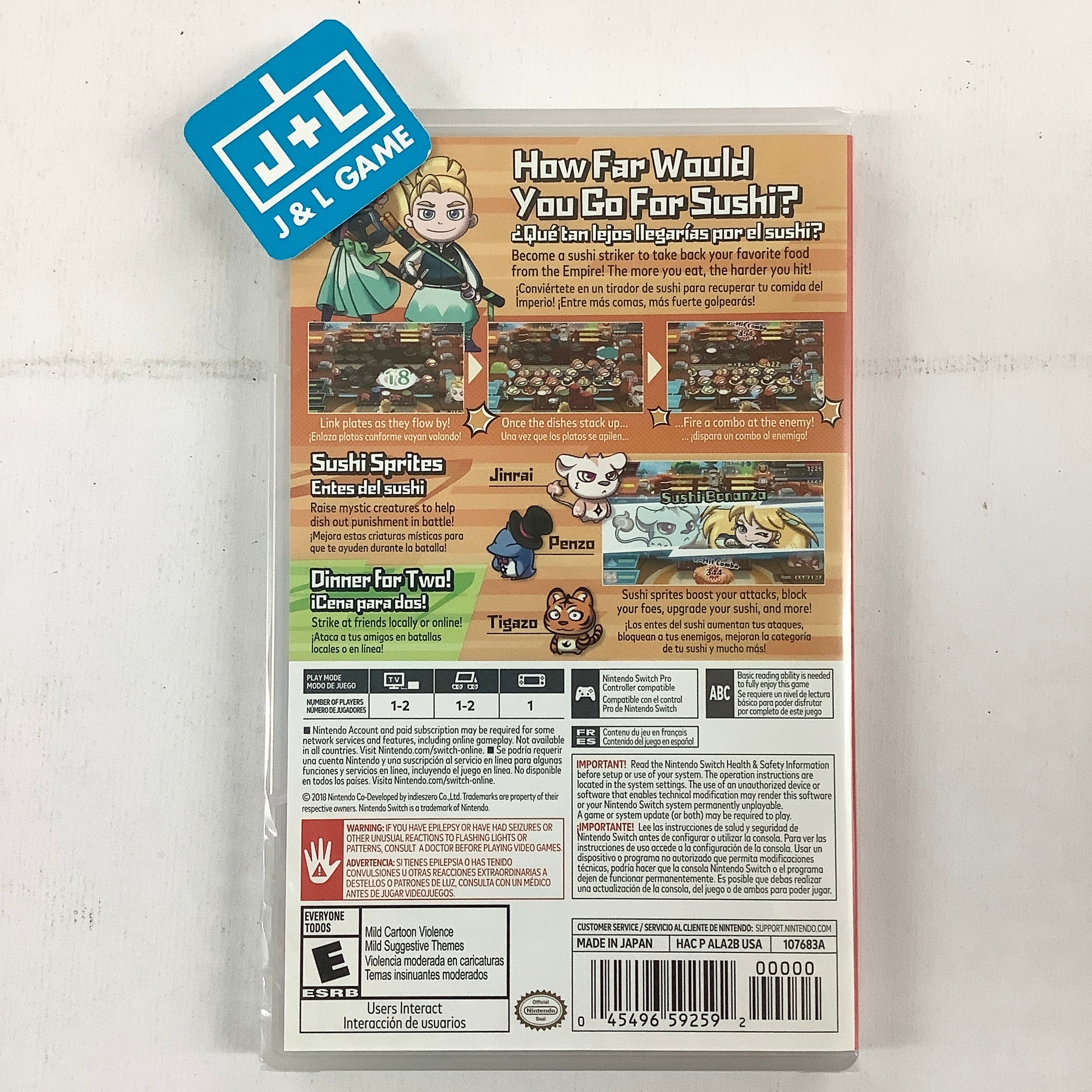 Sushi Striker: The Way of Sushido - (NSW) Nintendo Switch Video Games Nintendo   