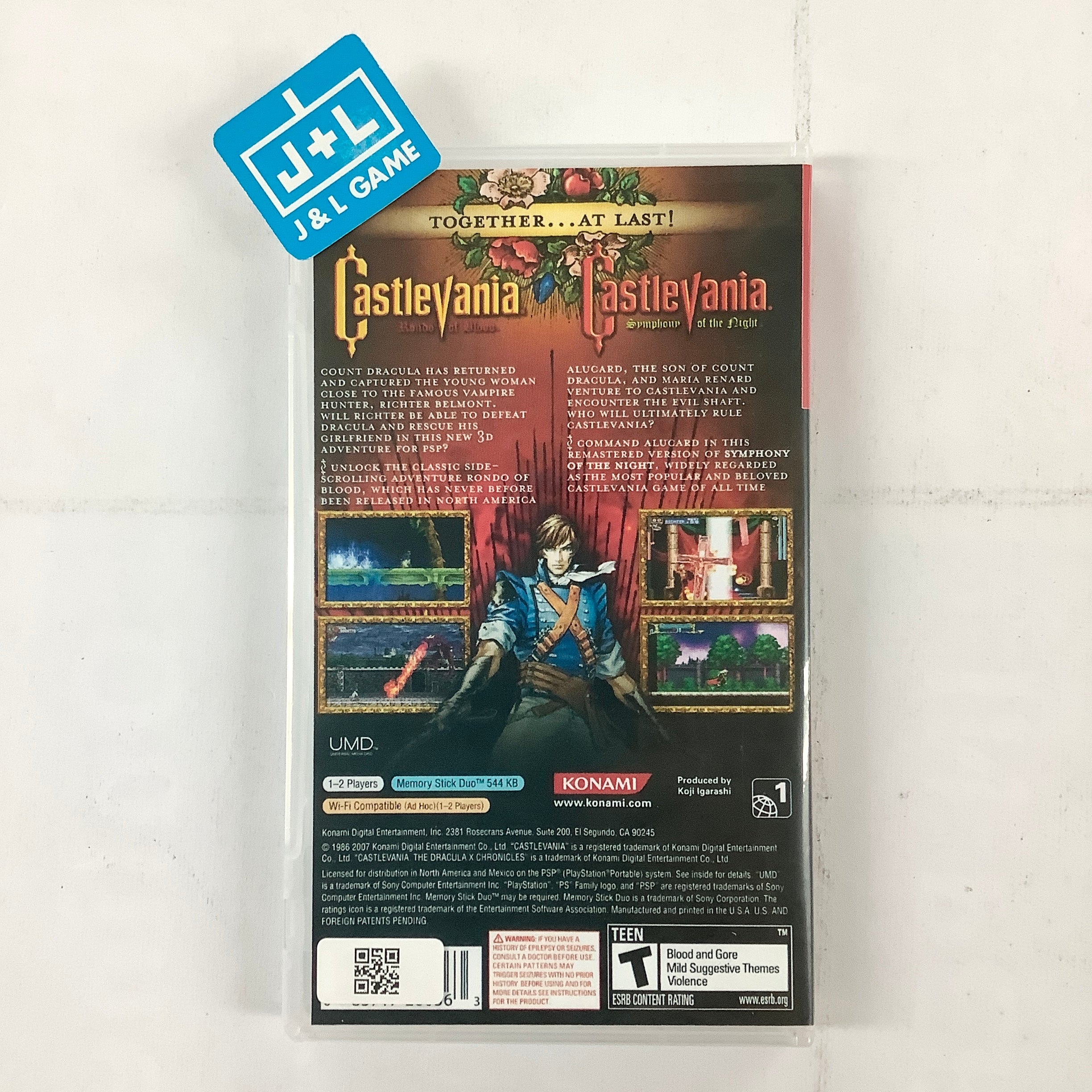 Castlevania: The Dracula X Chronicles (Greatest Hits) - SONY PSP [Pre-Owned] Video Games Konami   
