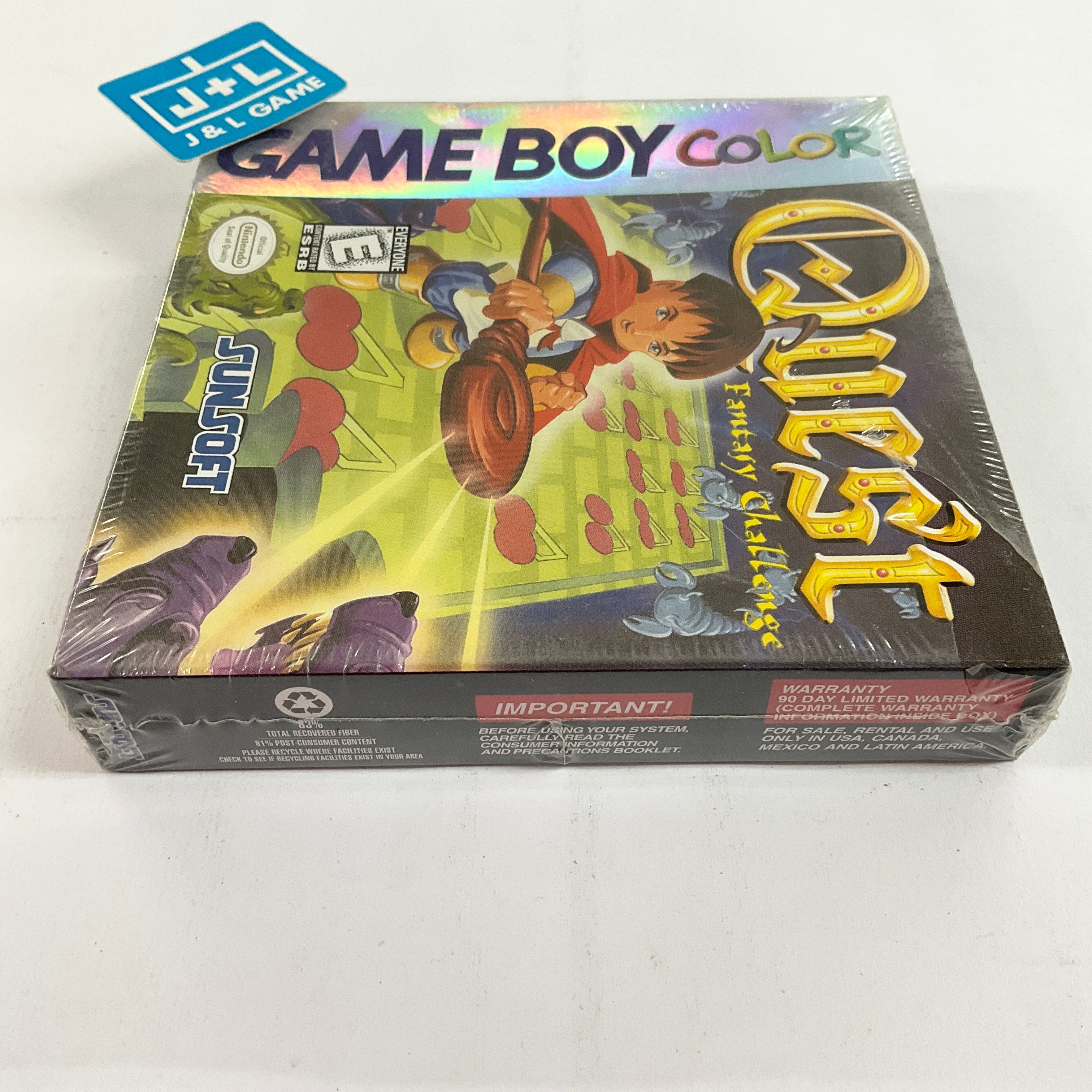 Quest: Fantasy Challenge - (GBC) Game Boy Color Video Games SunSoft   