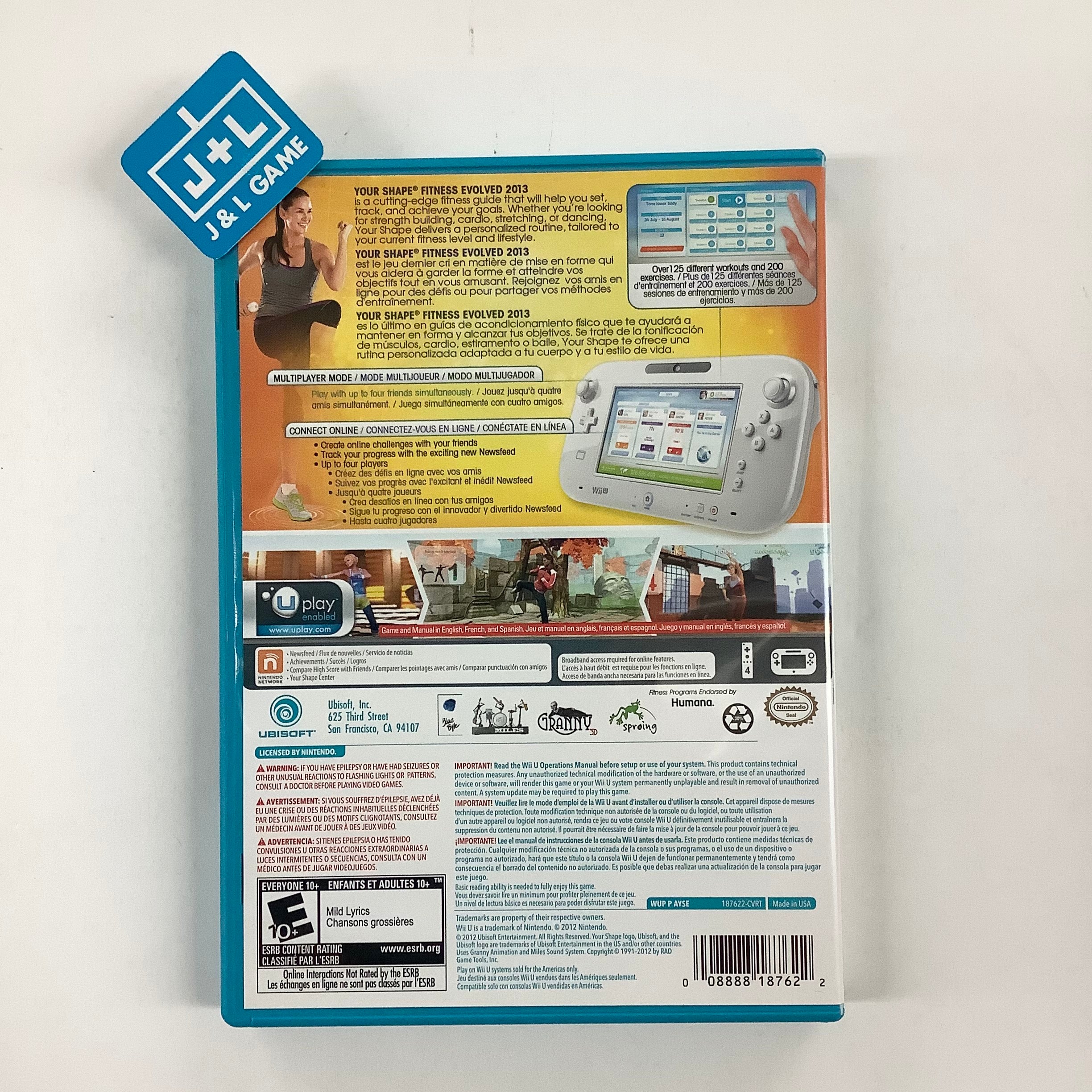 Your Shape: Fitness Evolved 2013 - Nintendo Wii U [Pre-Owned] Video Games Ubisoft   