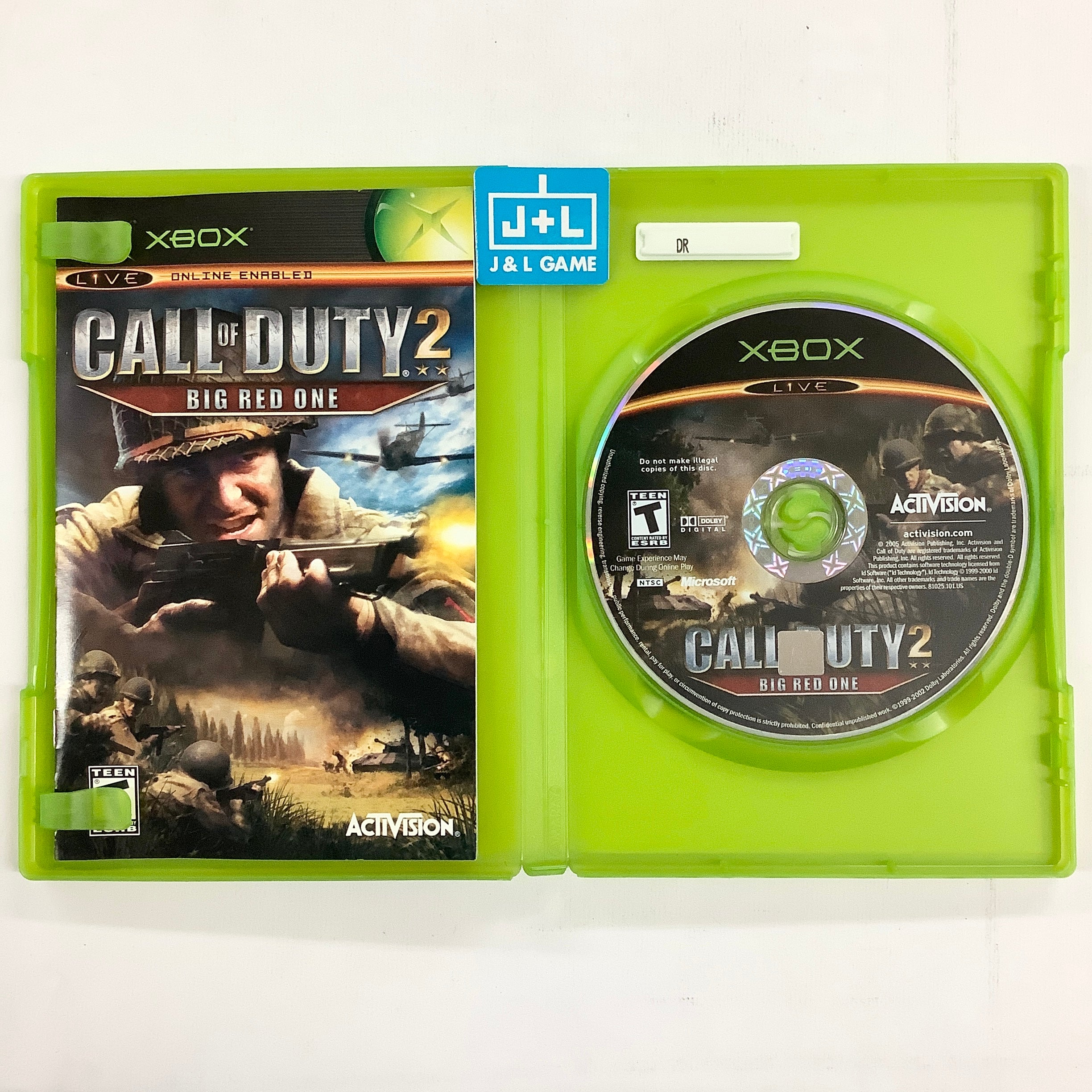 Call of Duty 2: Big Red One - (XB) Xbox [Pre-Owned] Video Games Activision   