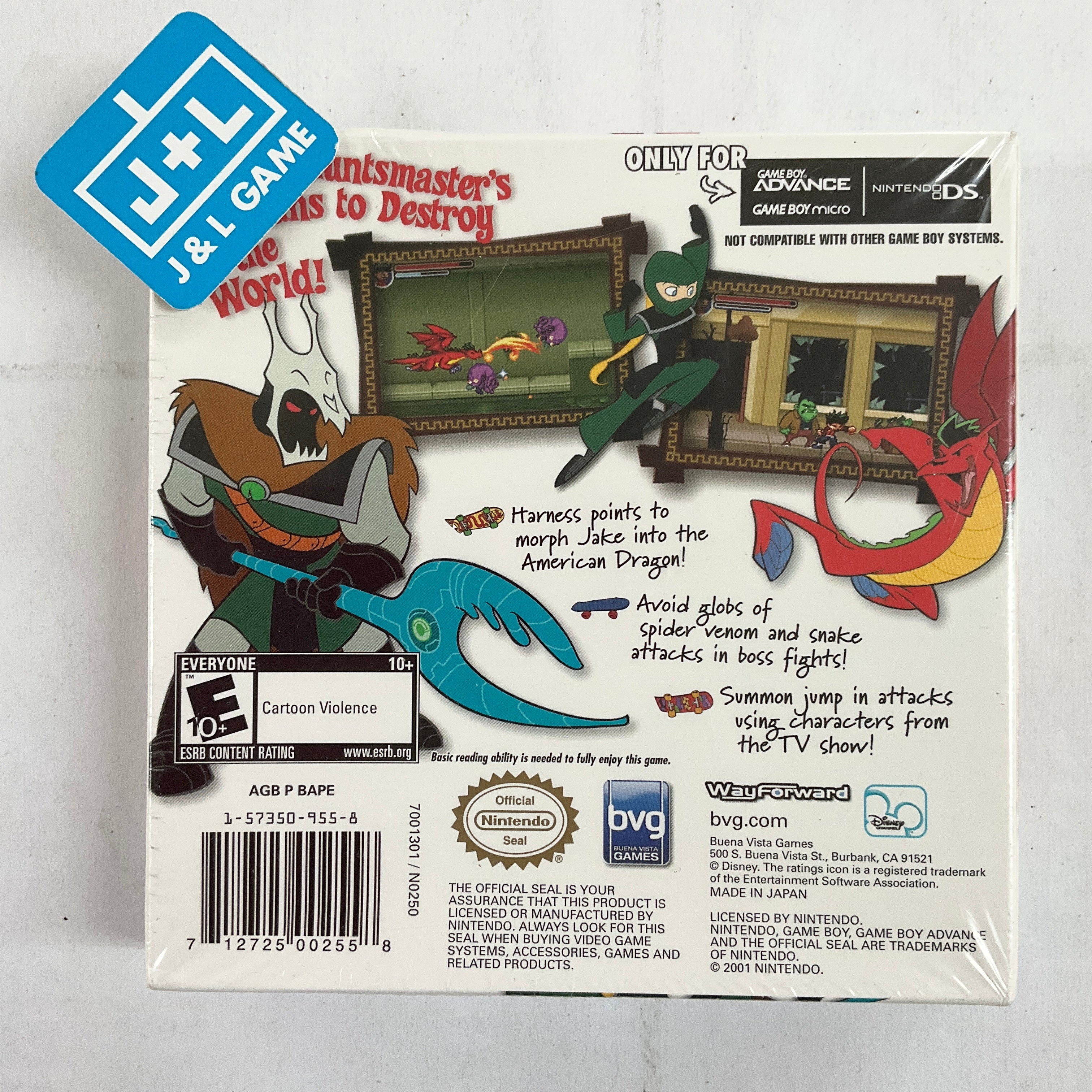 Disney's American Dragon: Jake Long, Rise of the Huntsclan - (GBA) Game Boy Advance Video Games Buena Vista Games   