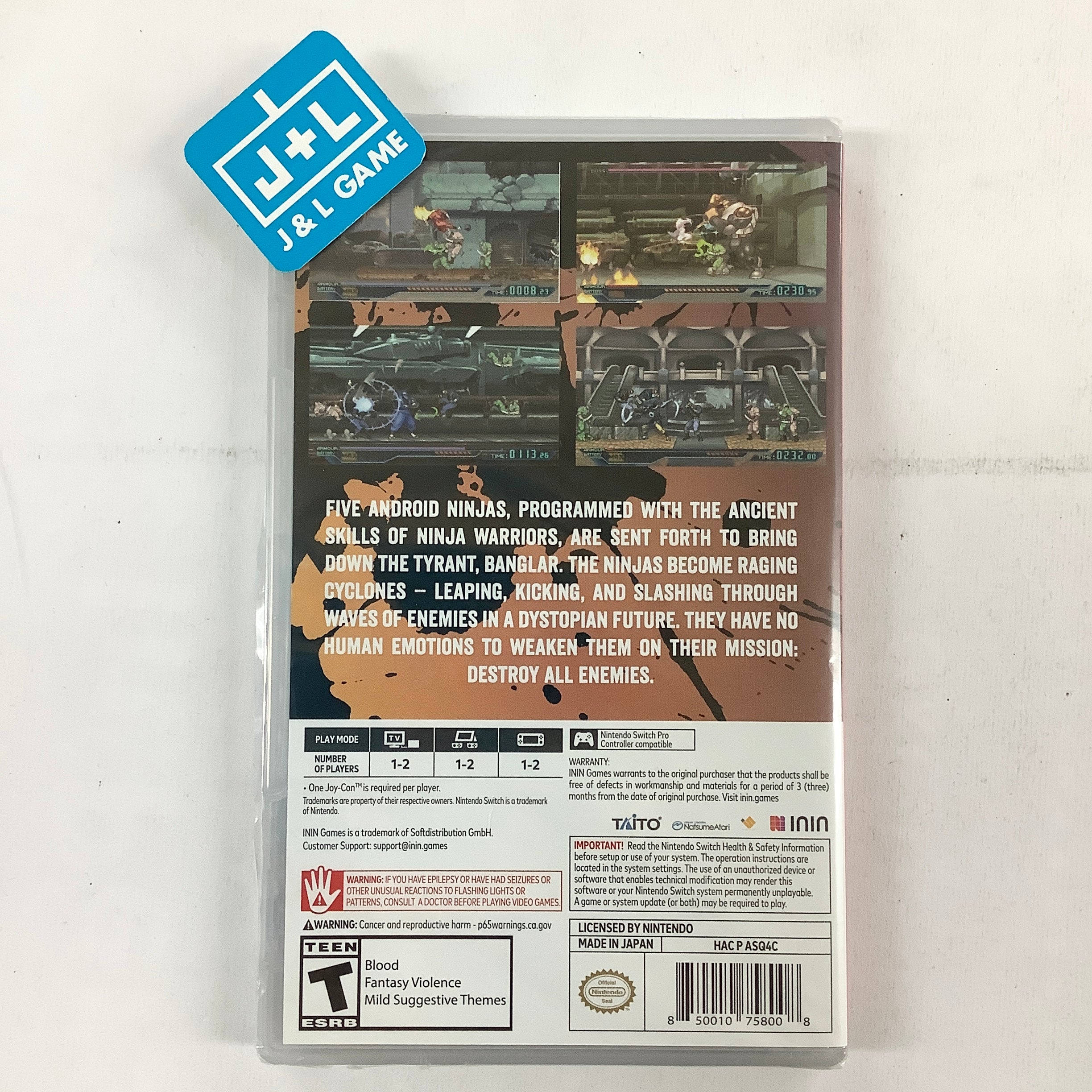 The Ninja Saviors - Return of the Warriors - (NSW) Nintendo Switch Video Games ININ Games   