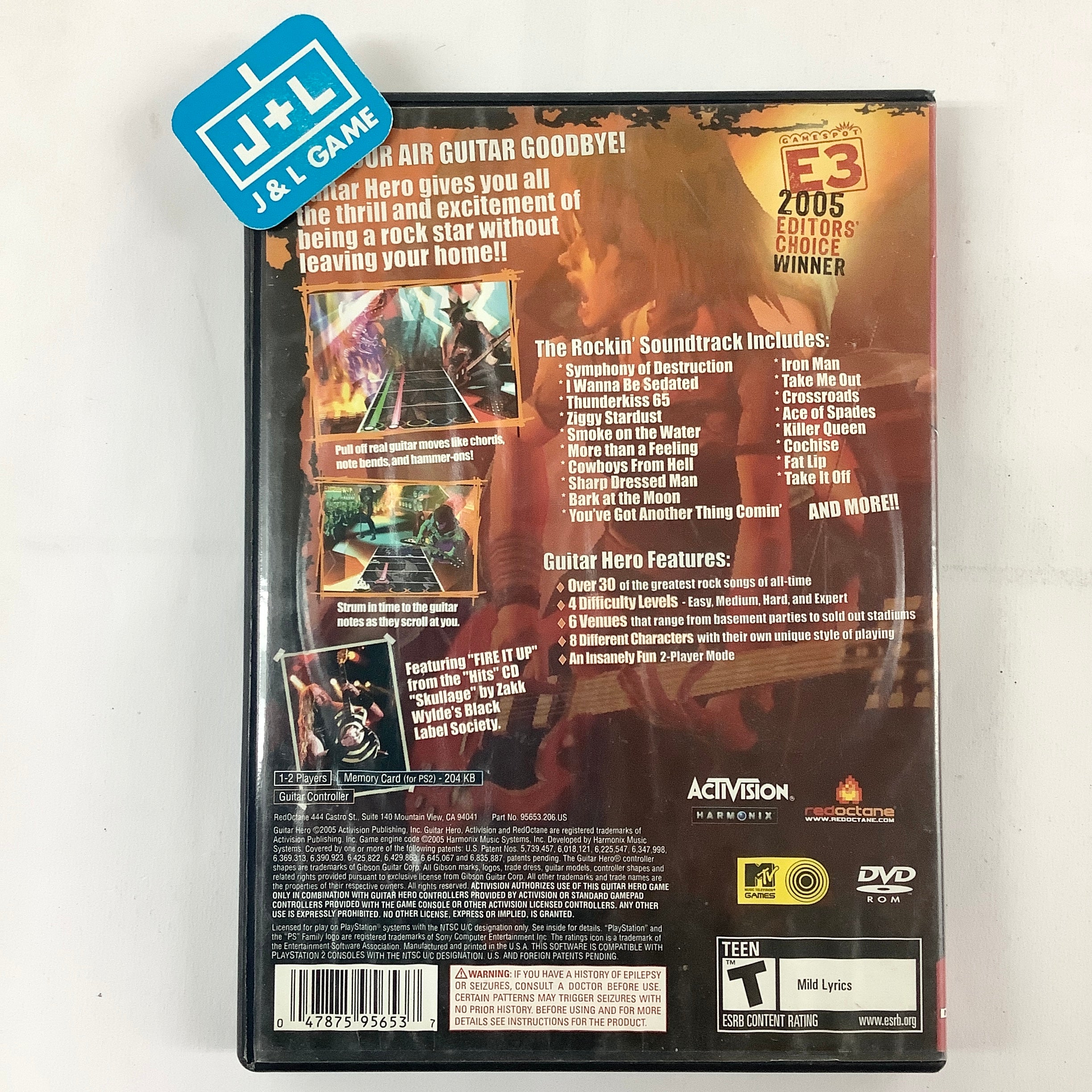 Guitar Hero (Greatest Hits) - (PS2) PlayStation 2 [Pre-Owned] Video Games RedOctane   
