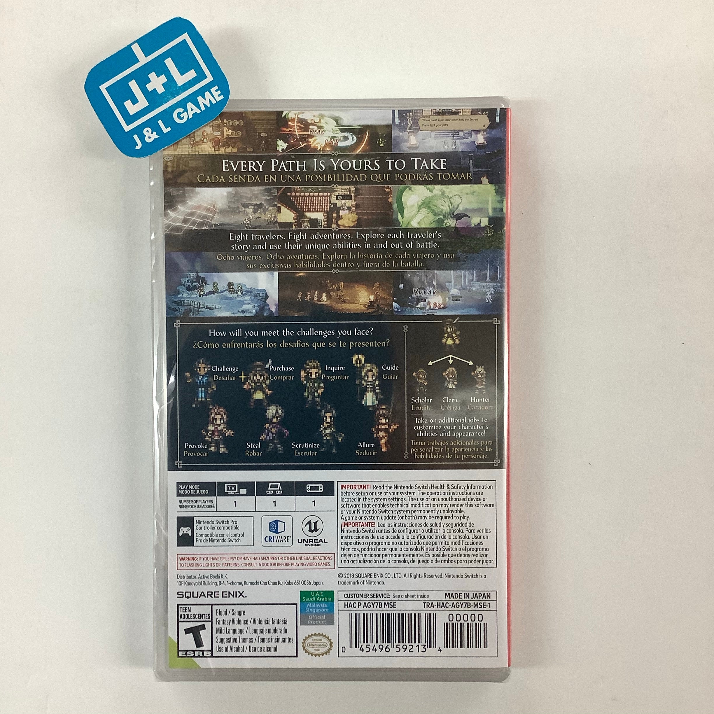 Octopath Traveler (World Edition) - (NSW) Nintendo Switch Video Games Square Enix   