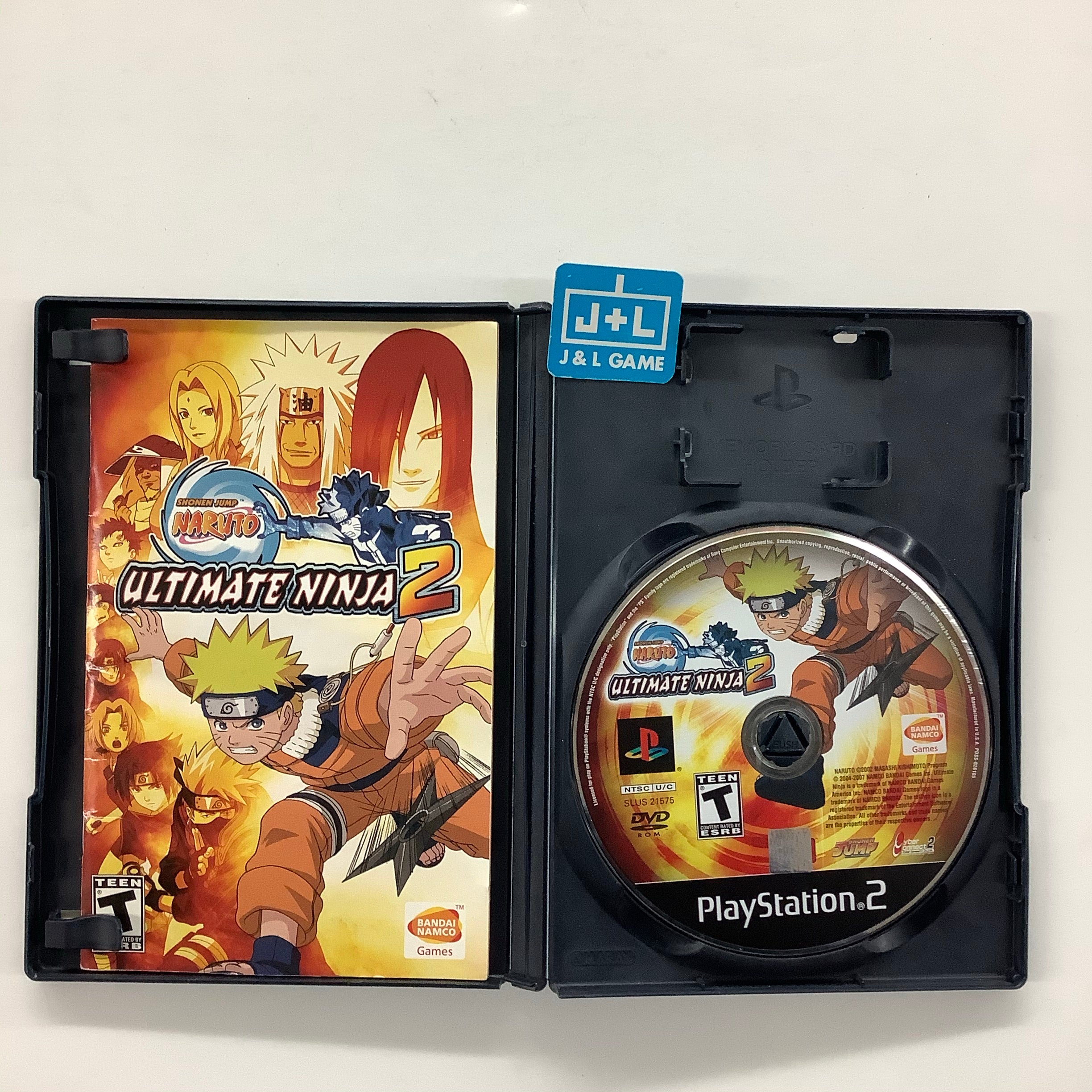 Naruto: Ultimate Ninja 2 - (PS2) PlayStation 2 [Pre-Owned] Video Games Namco Bandai Games   