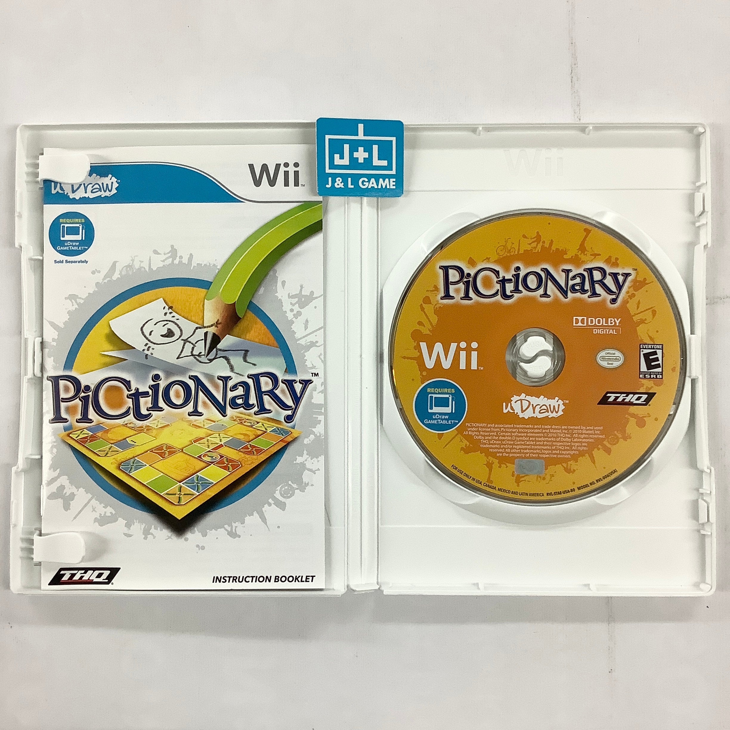 uDraw: Pictionary - Nintendo Wii [Pre-Owned] Video Games THQ   