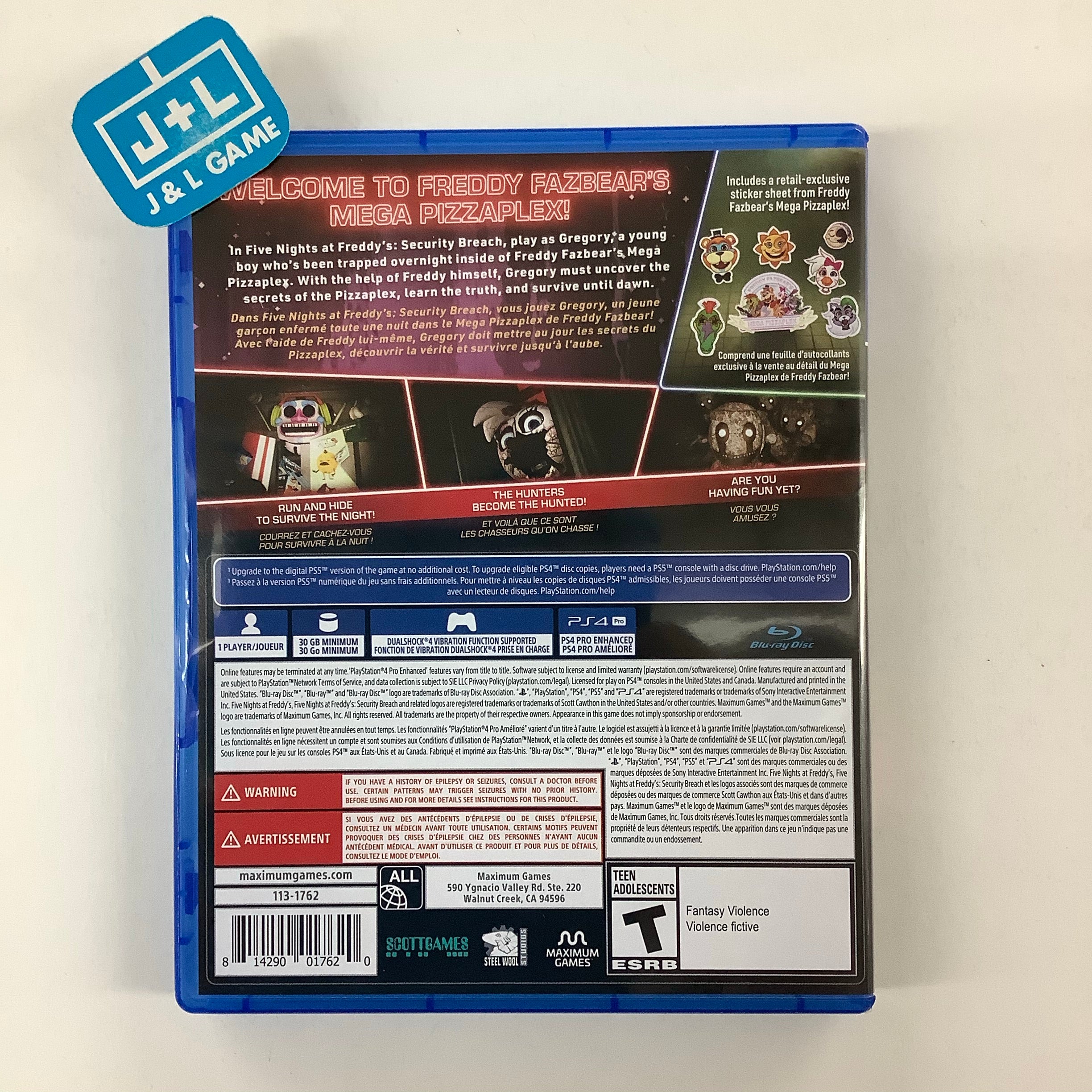 Five Nights at Freddy's: Security Breach - (PS4) PlayStation 4 [UNBOXING] Video Games Maximum Games   