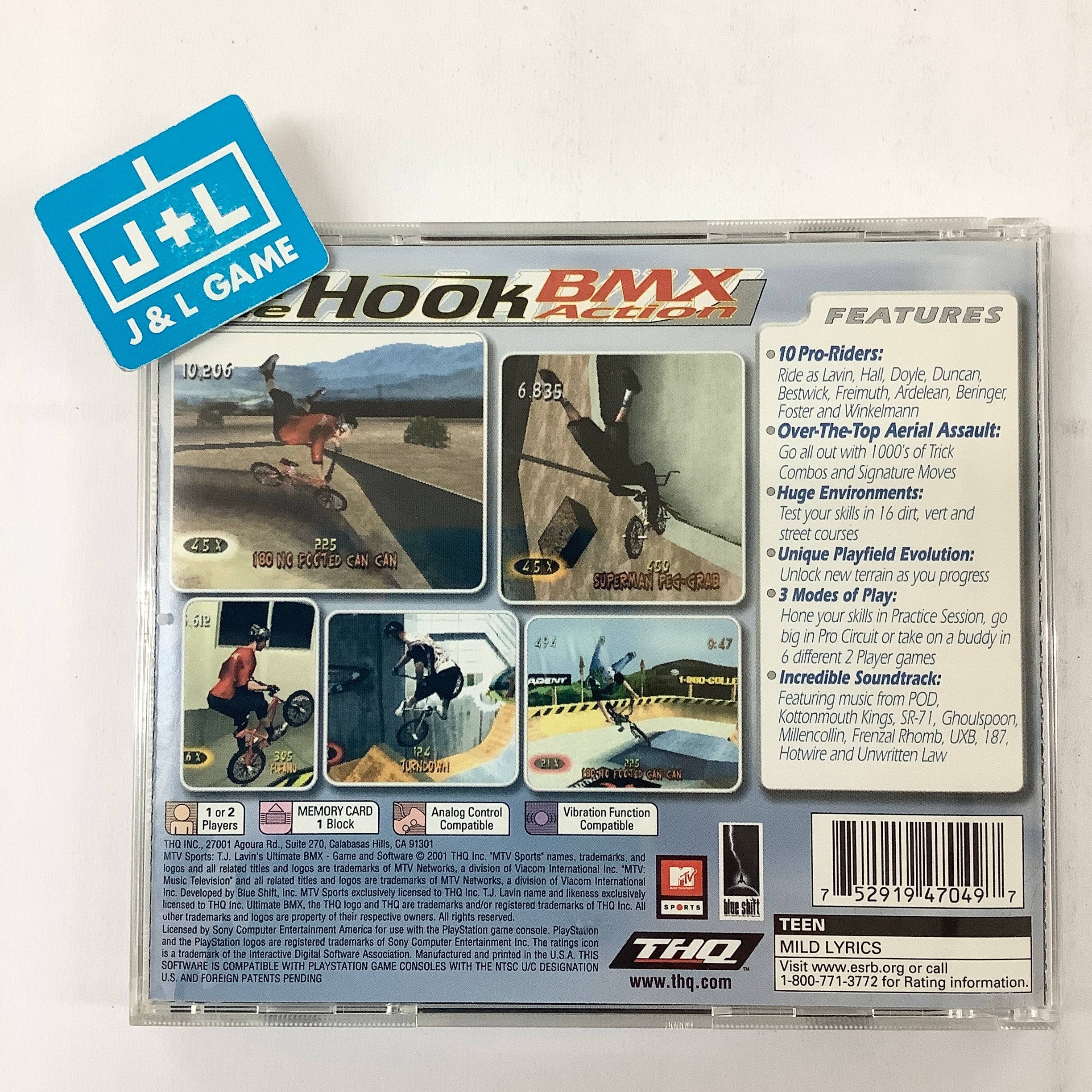 MTV Sports: T.J. Lavin's Ultimate BMX - (PS1) PlayStation 1 [Pre