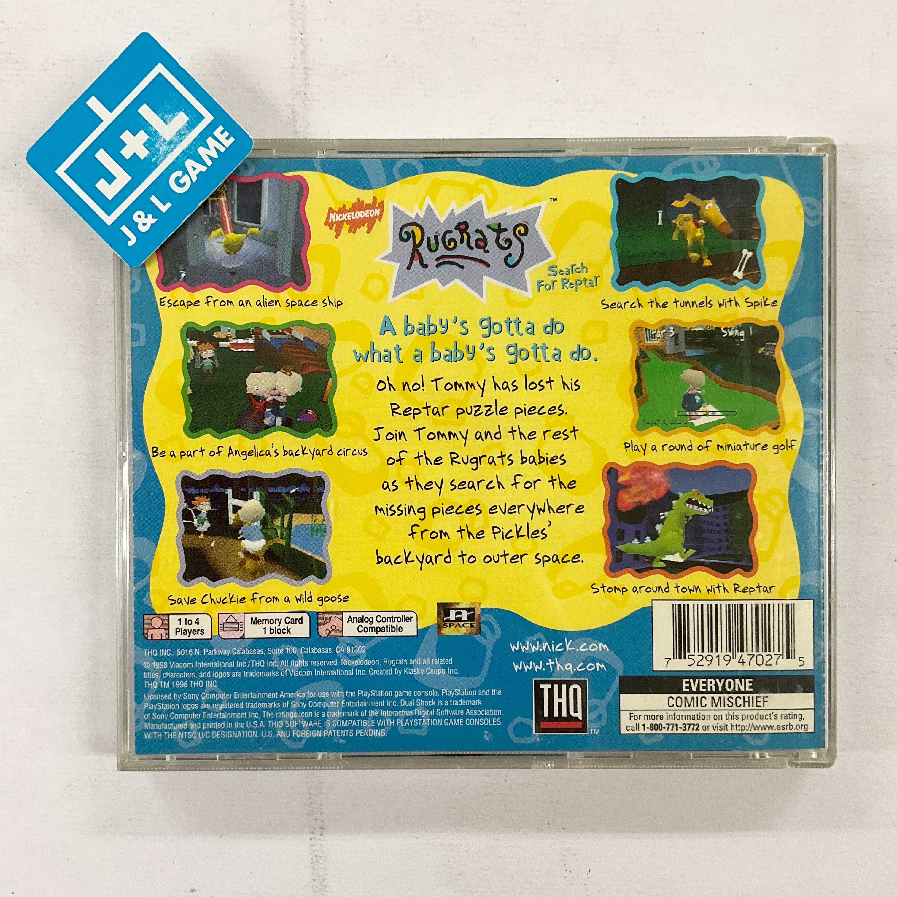 Rugrats: Search for Reptar - (PS1) PlayStation 1 [Pre-Owned] Video Games THQ   