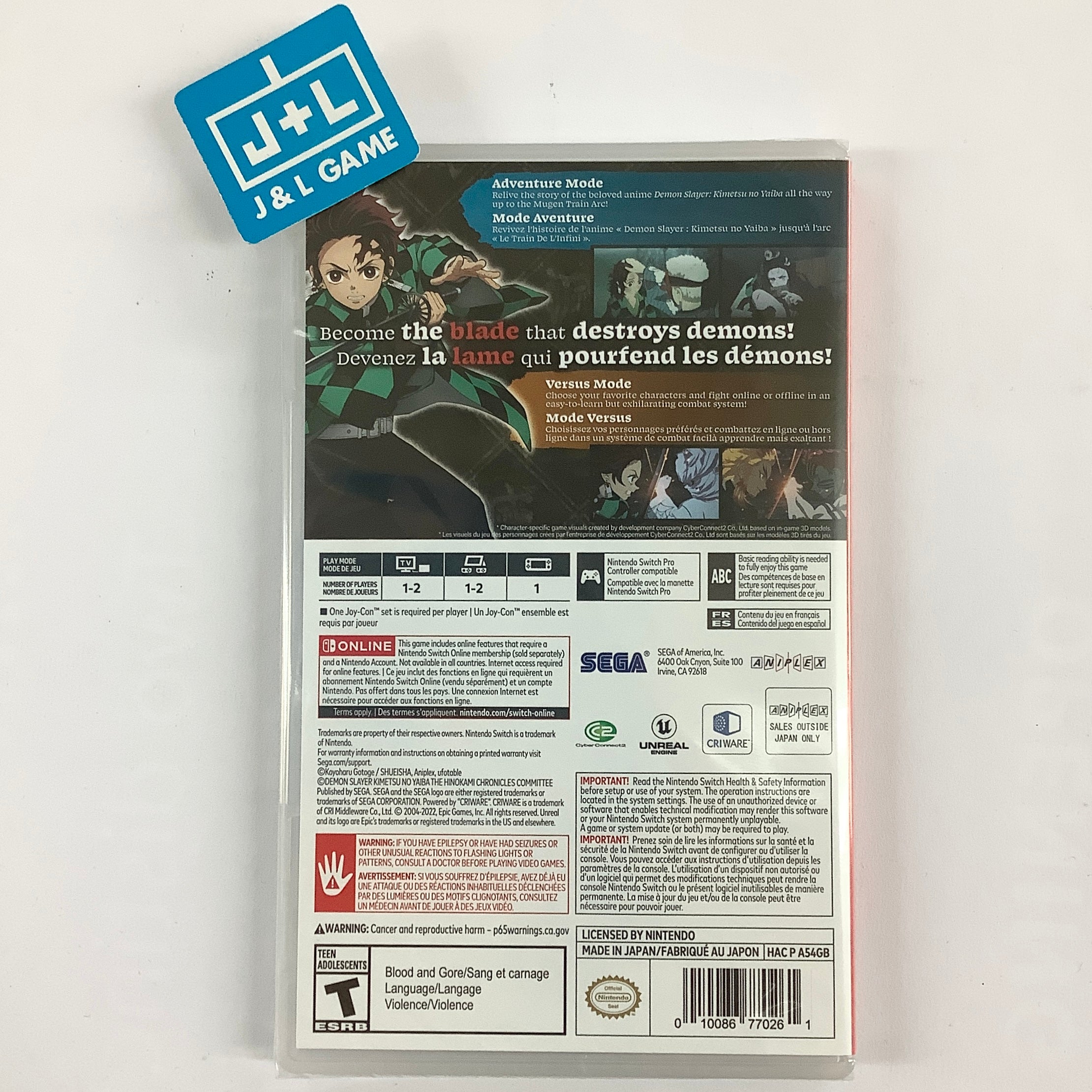 Demon Slayer: The Hinokami Chronicles - (NSW) Nintendo Switch Video Games SEGA   