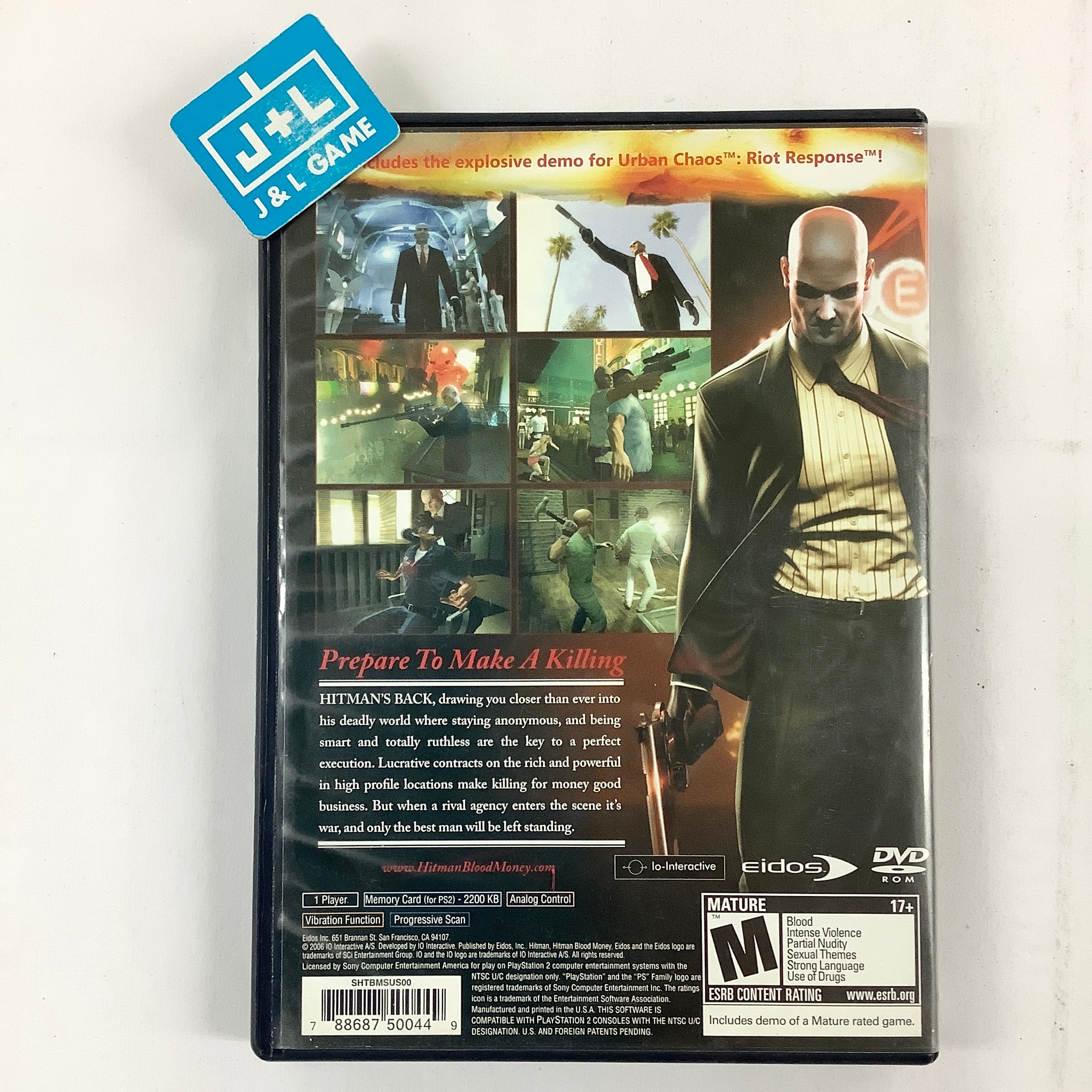 Hitman: Blood Money - (PS2) PlayStation 2 [Pre-Owned] Video Games Eidos Interactive   