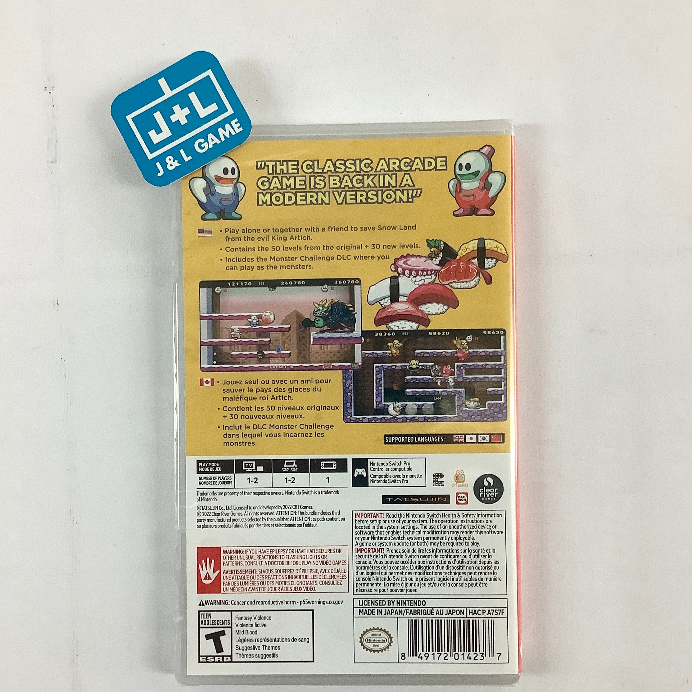 Snow Bros Nick & Tom Special - (NSW) Nintendo Switch Video Games Clear River Games   