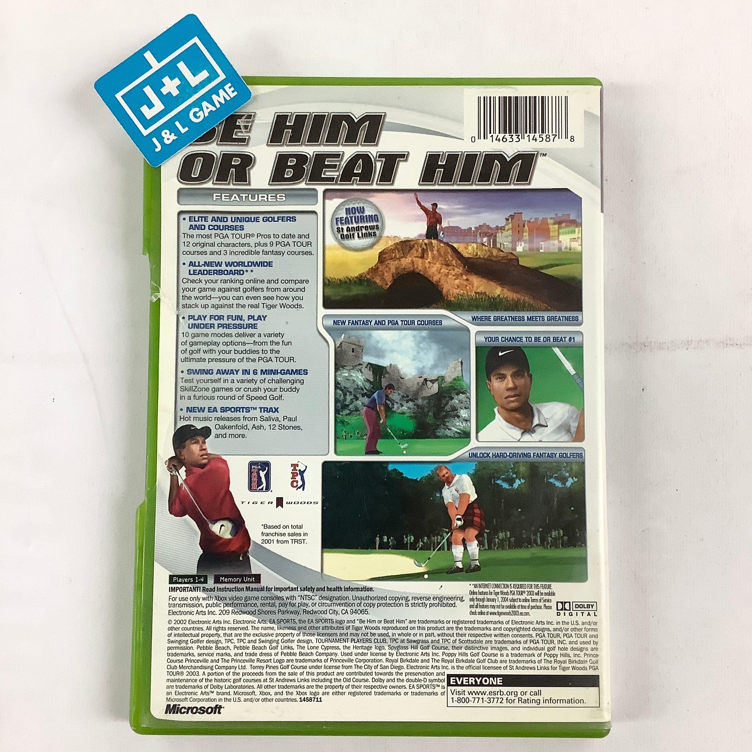 Tiger Woods PGA Tour 2003 - (XB) Xbox [Pre-Owned] Video Games Electronic Arts   