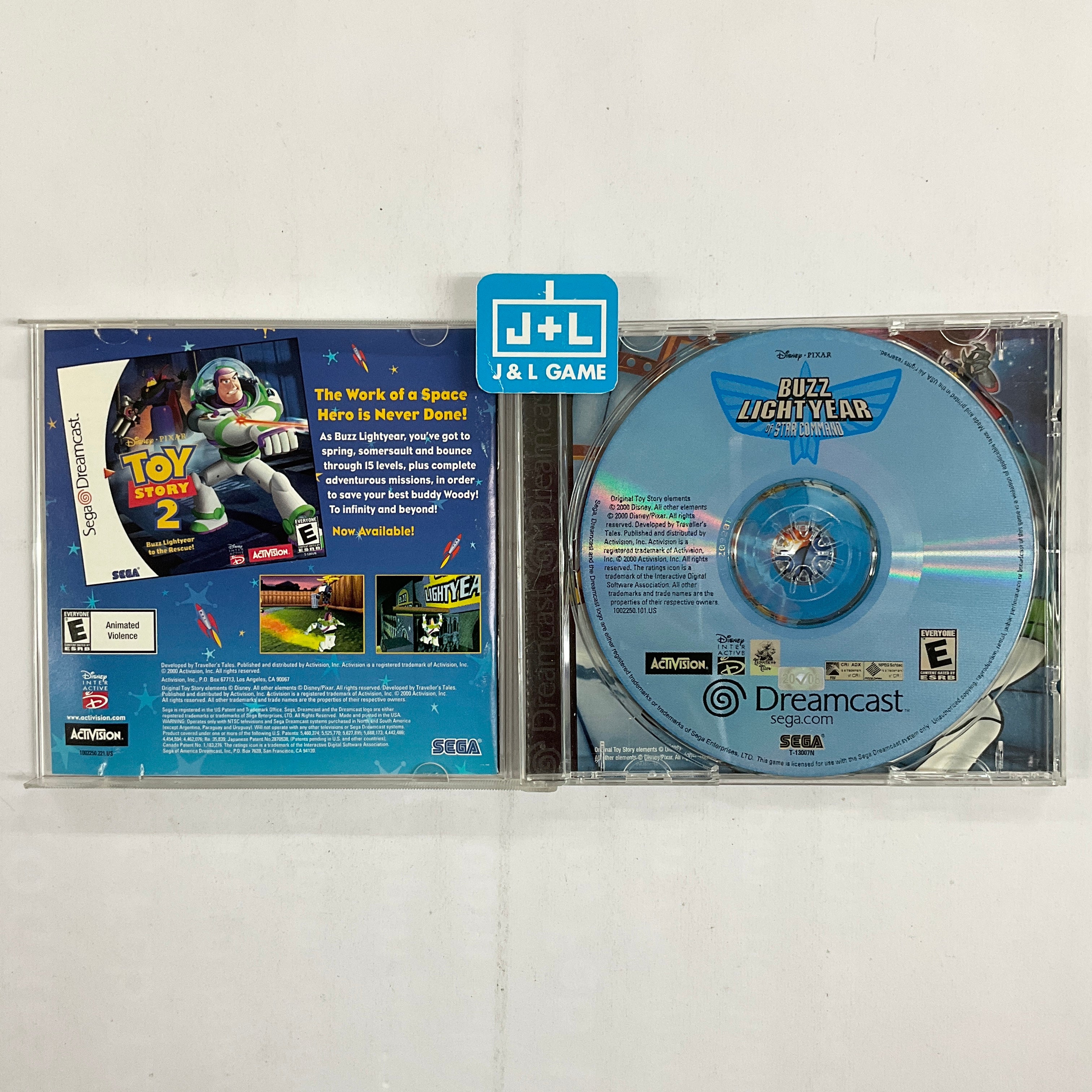 Disney/Pixar's Buzz Lightyear of Star Command - (DC) SEGA Dreamcast [Pre-Owned] Video Games Activision   