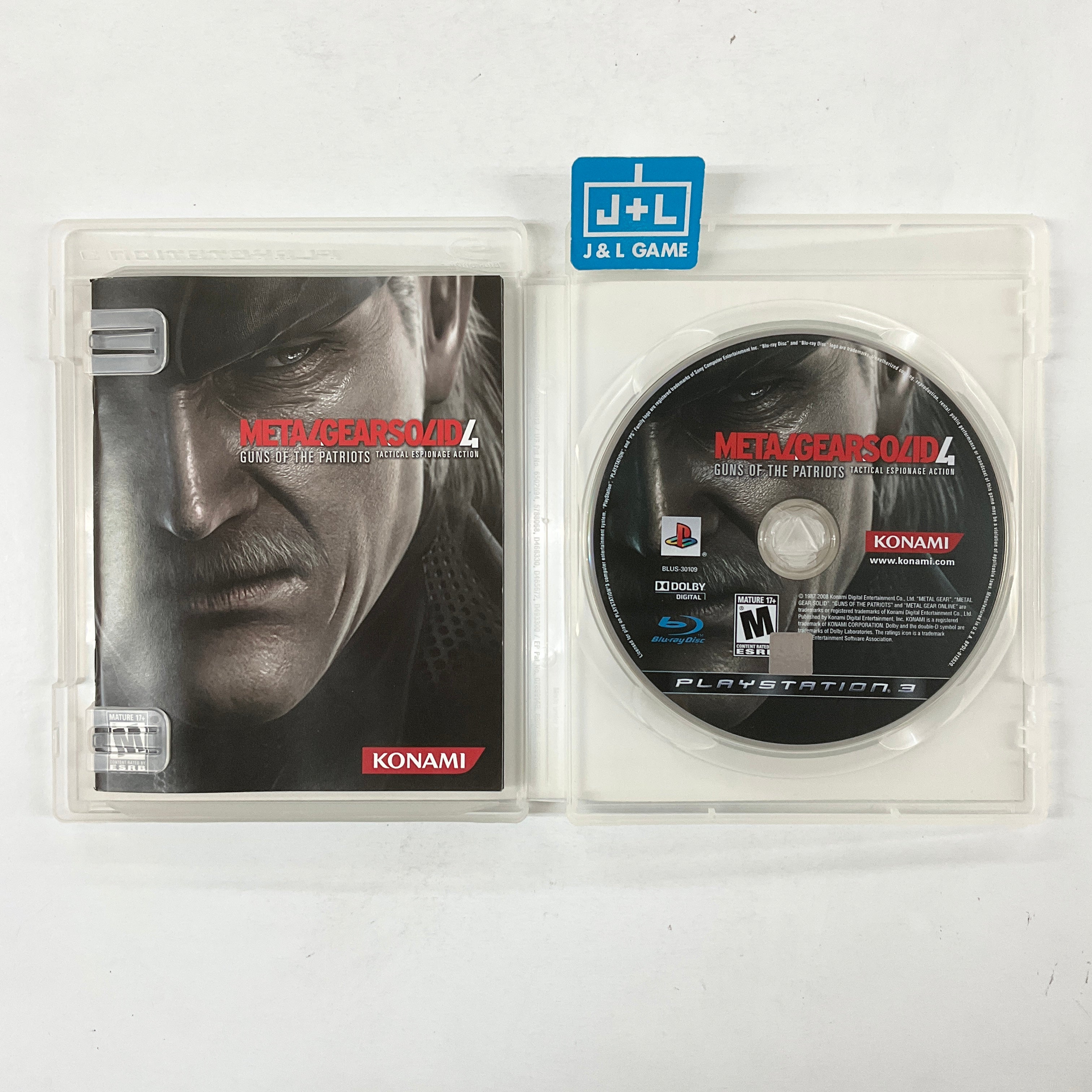 Metal Gear Solid 4: Guns of the Patriots Platinum - Playstation 3 - Retro Gamer JE Metal Gear Solid 4: Guns of the Patriots Platinum - Playstation 3 - Retro Gamer JE