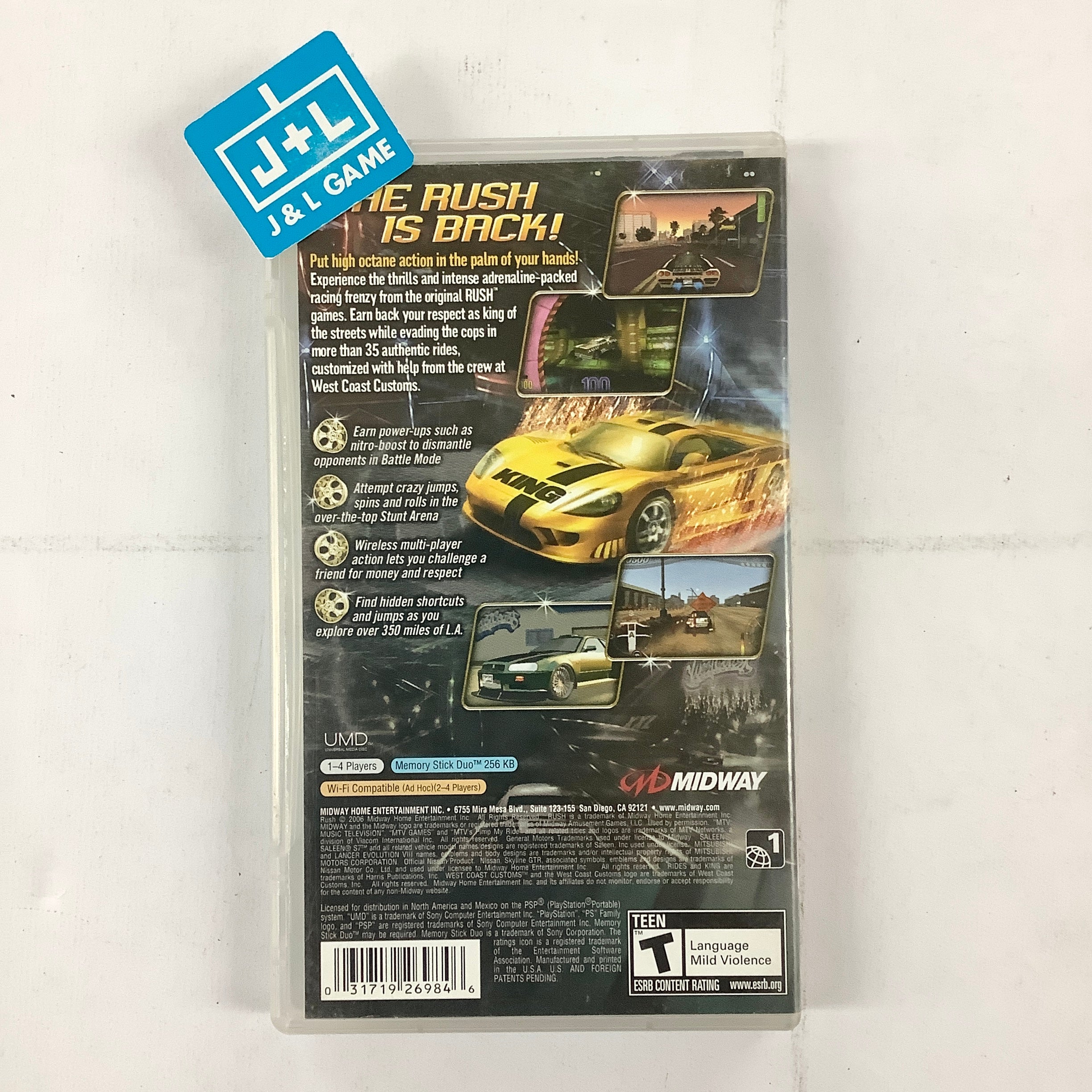 Rush - Sony PSP [Pre-Owned] Video Games Midway   