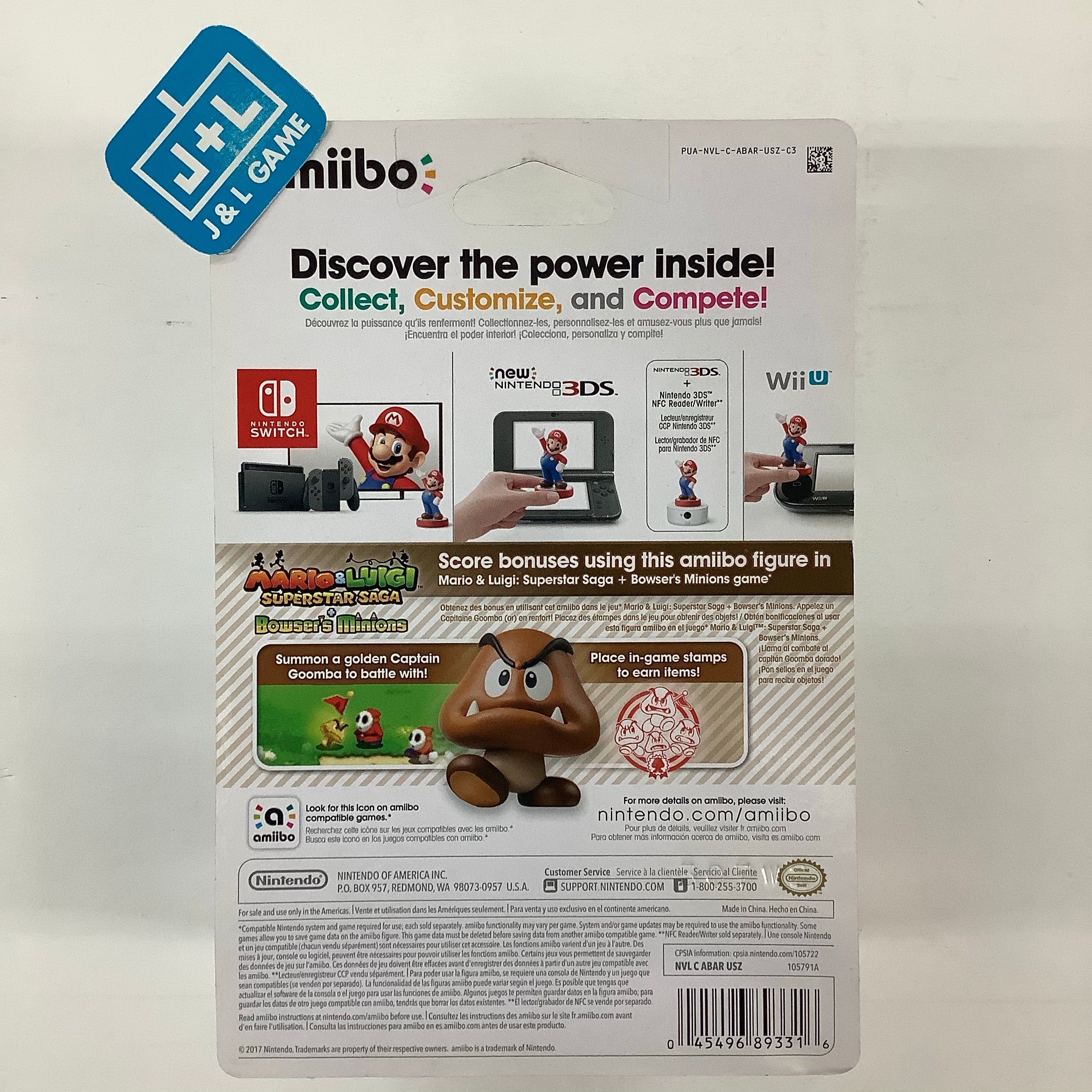 Goomba (Super Mario series) - Nintendo 3DS Amiibo Amiibo Nintendo   