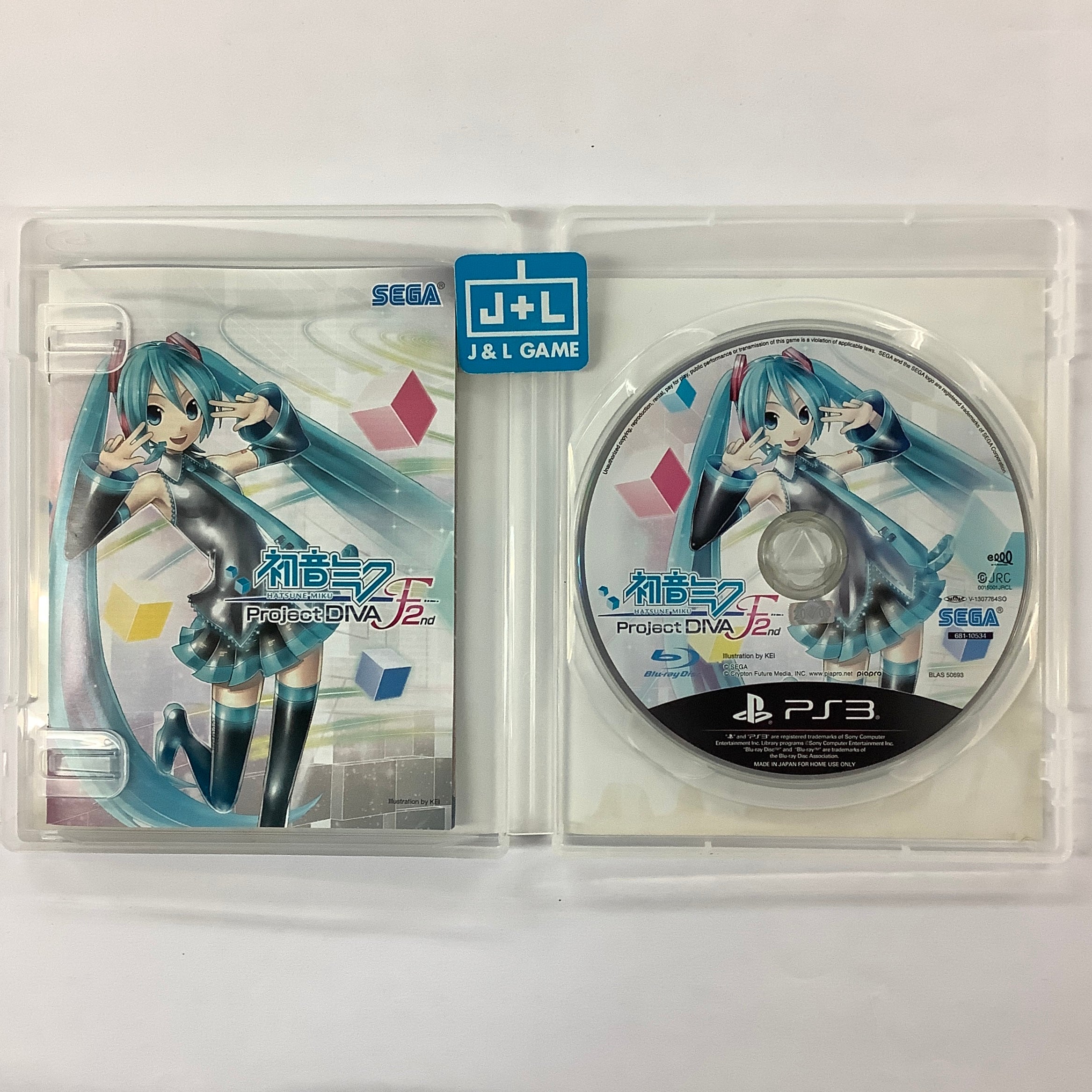 Hatsune Miku: Project Diva F 2nd - (PS3) PlayStation 3 [Pre-Owned] (Asia Import) Video Games Sega   