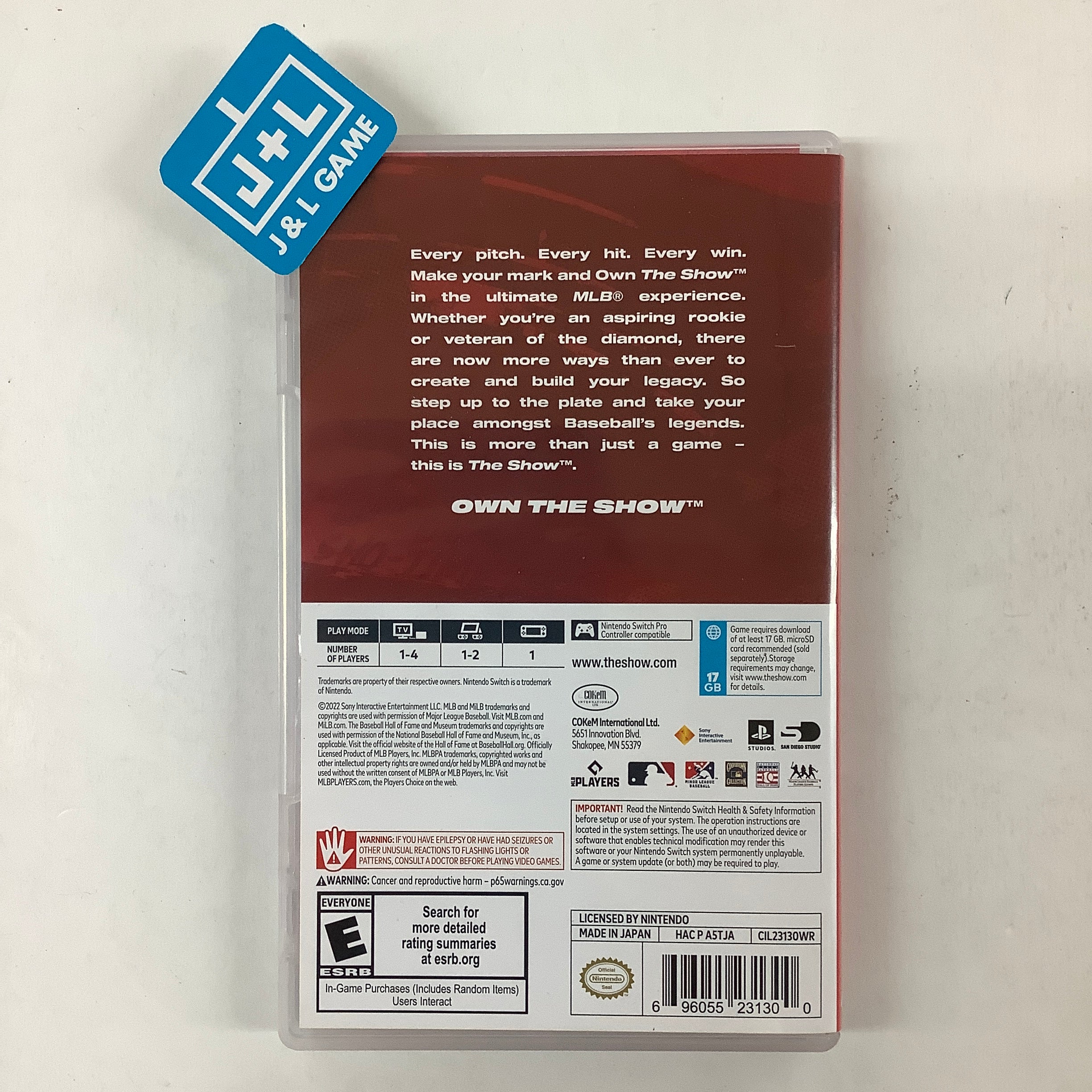 MLB The Show 22 - (NSW) Nintendo Switch [Pre-Owned] Video Games MLB AM   