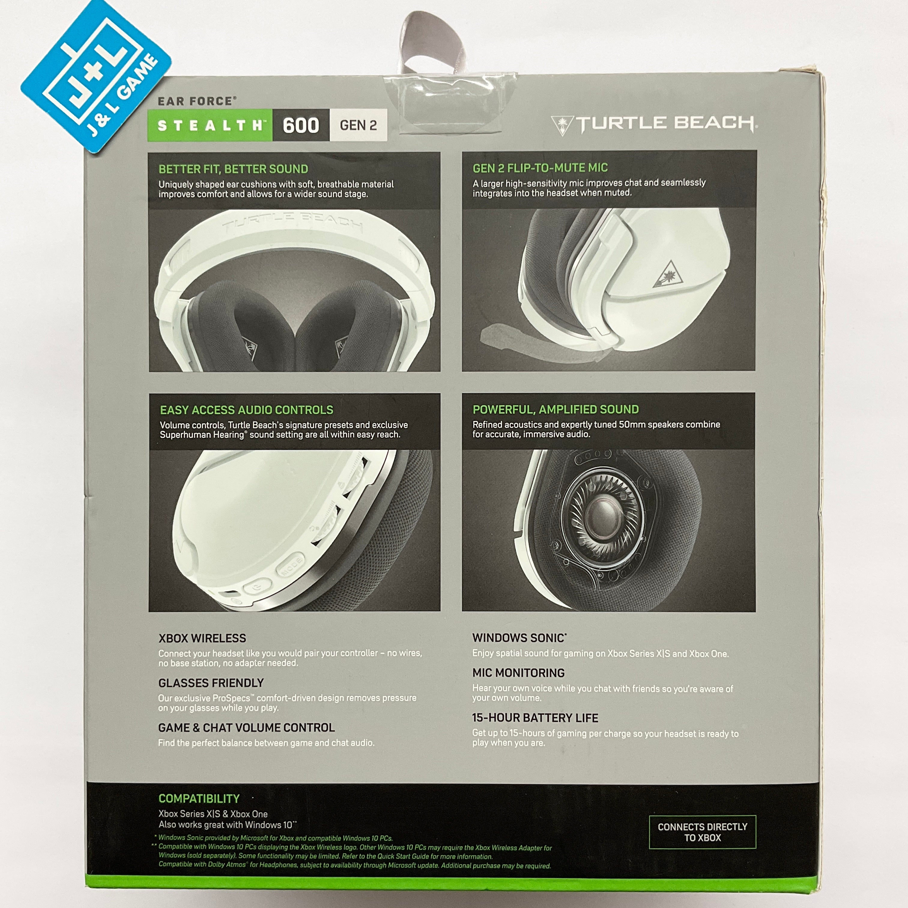 Turtle Beach Stealth 600 Gen 2 Wireless Gaming Headset (White) - (XB1) Xbox One Accessories Turtle Beach   