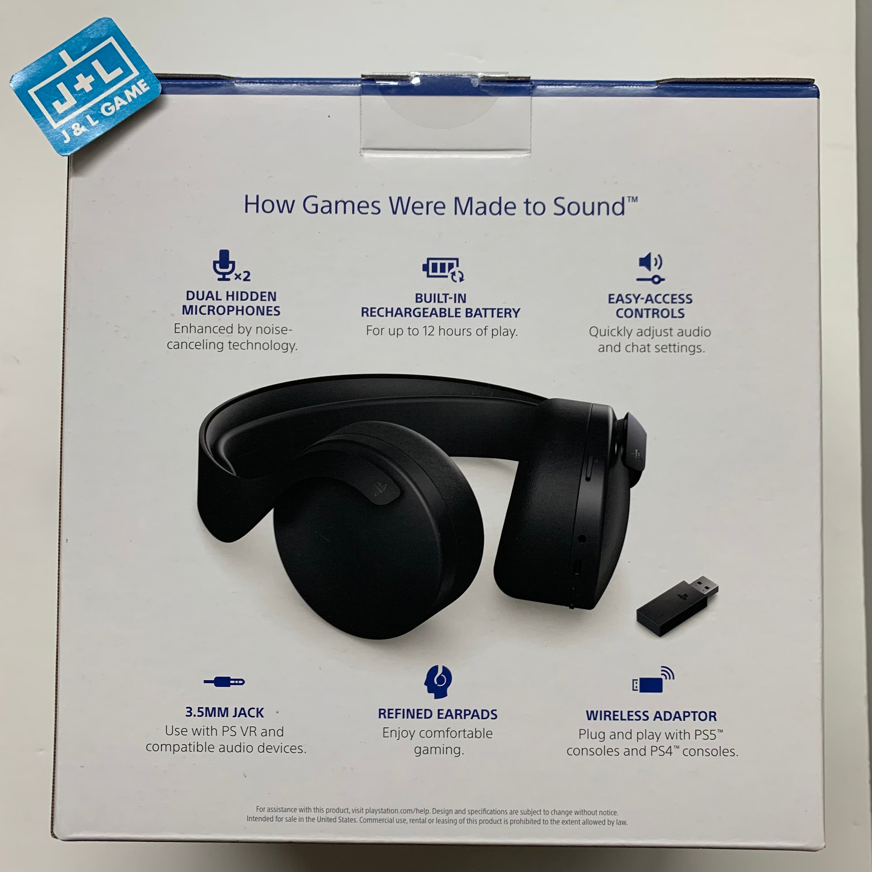 SONY PlayStation 5 Pulse 3D Wireless Headset (Midnight Black) - (PS5) PlayStation 5 Accessories PlayStation   