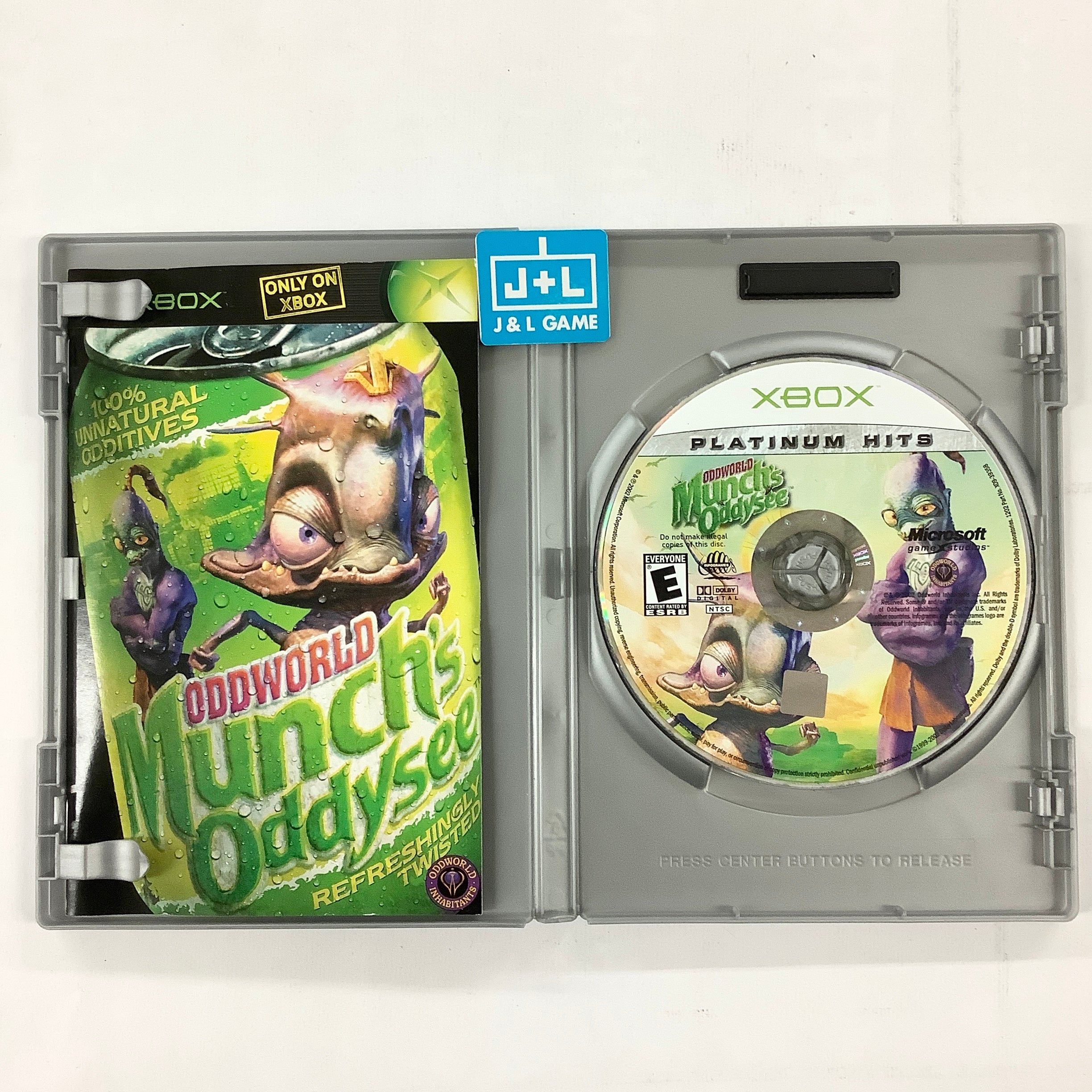 Oddworld: Munch's Oddysee  (Platinum Hits) - (XB) Xbox [Pre-Owned] Video Games Microsoft Game Studios   