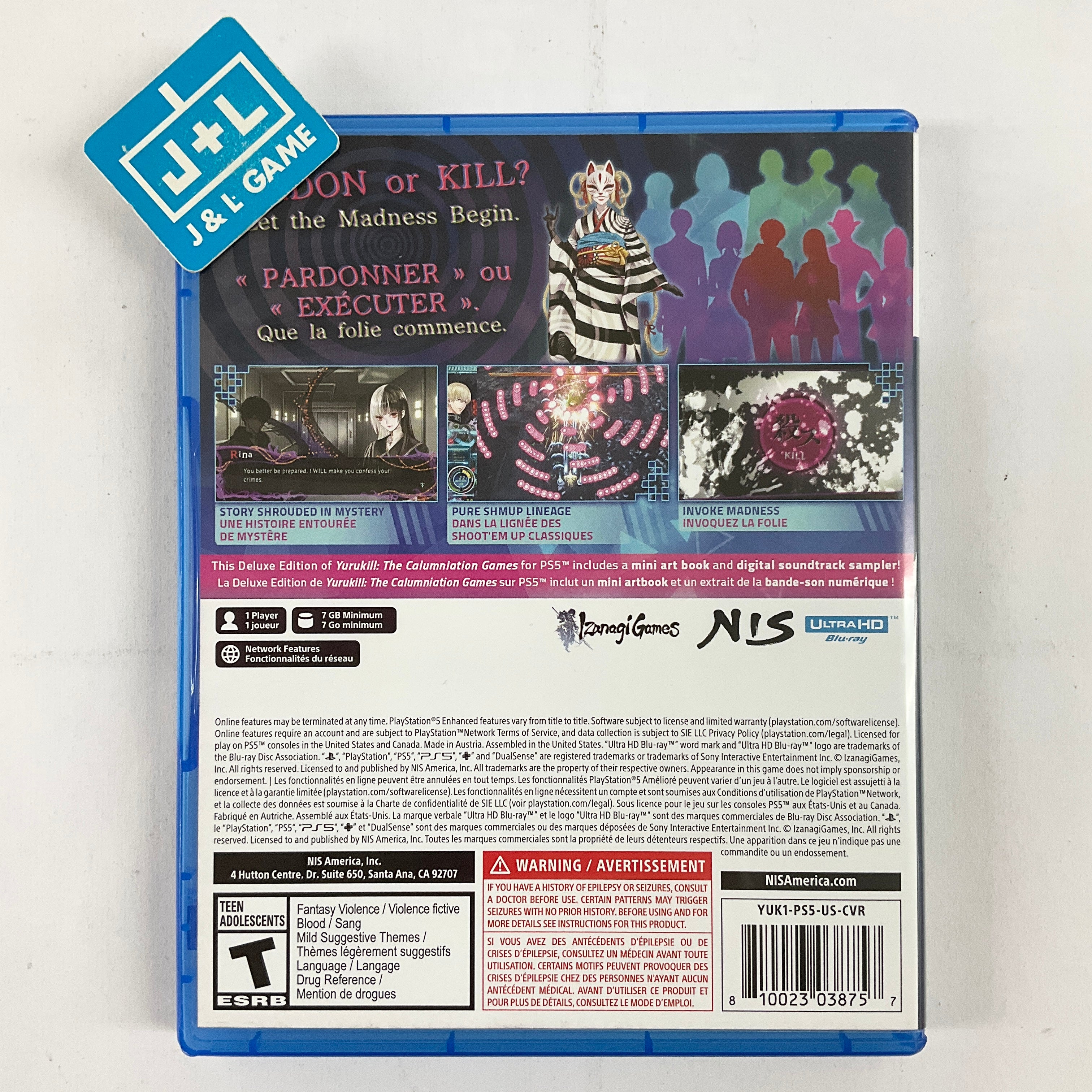 Yurukill: The Calumniation Games (Deluxe Edition) - (PS5) PlayStation 5 [UNBOXING] Video Games NIS America   