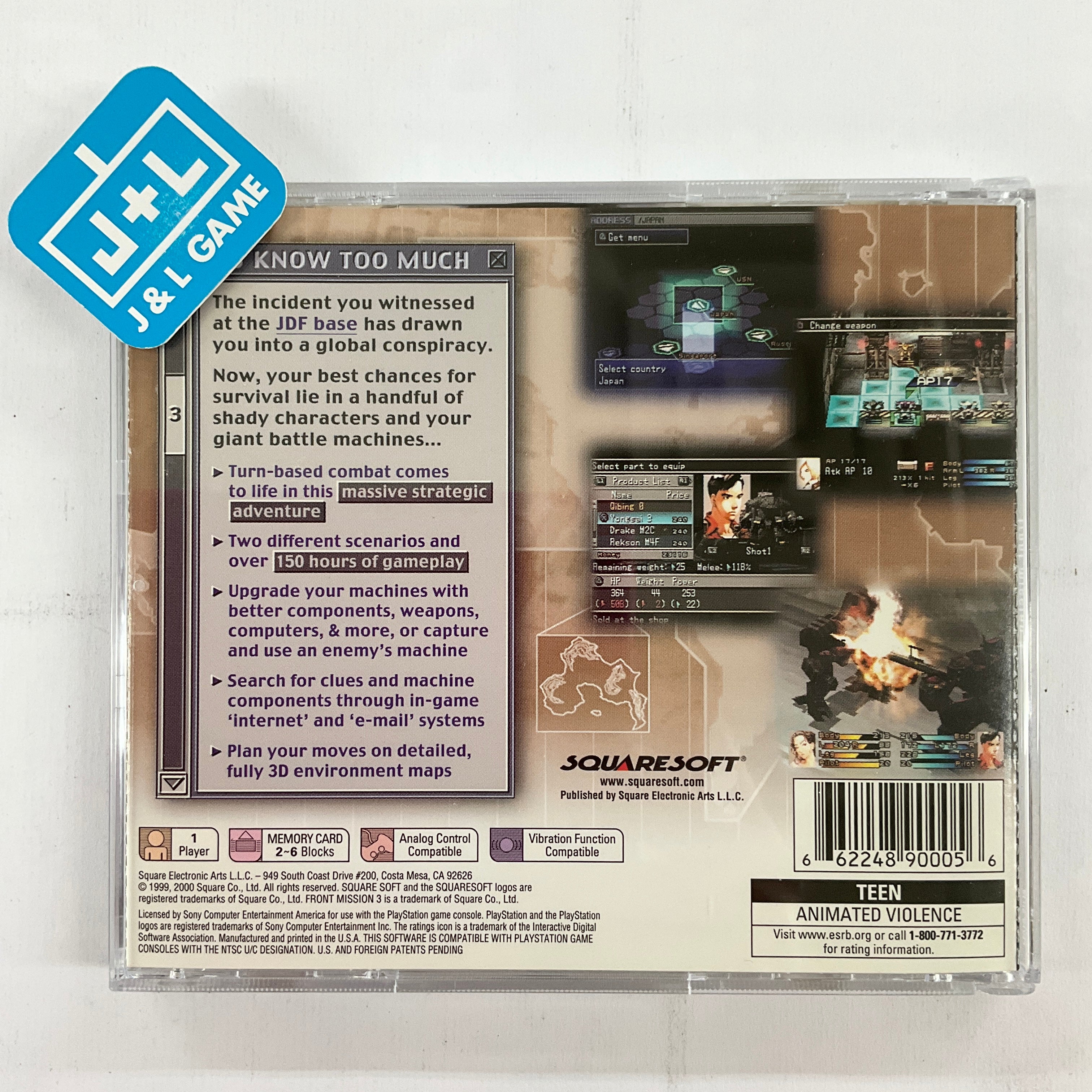 Front Mission 3 - (PS1) PlayStation 1 [Pre-Owned] Video Games Square EA   