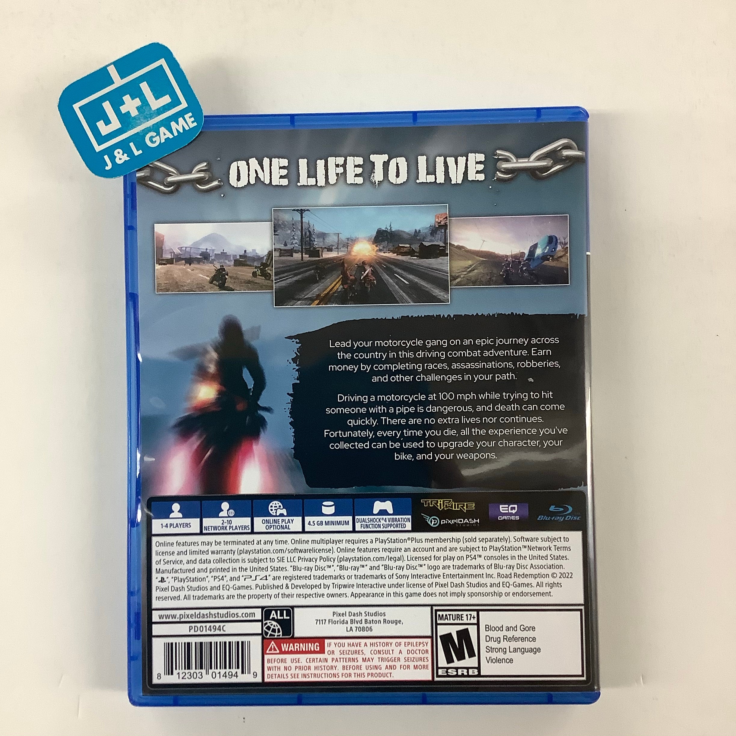 Road Redemption - (PS4) PlayStation 4 [UNBOXING] Video Games Pixel Dash Studios   