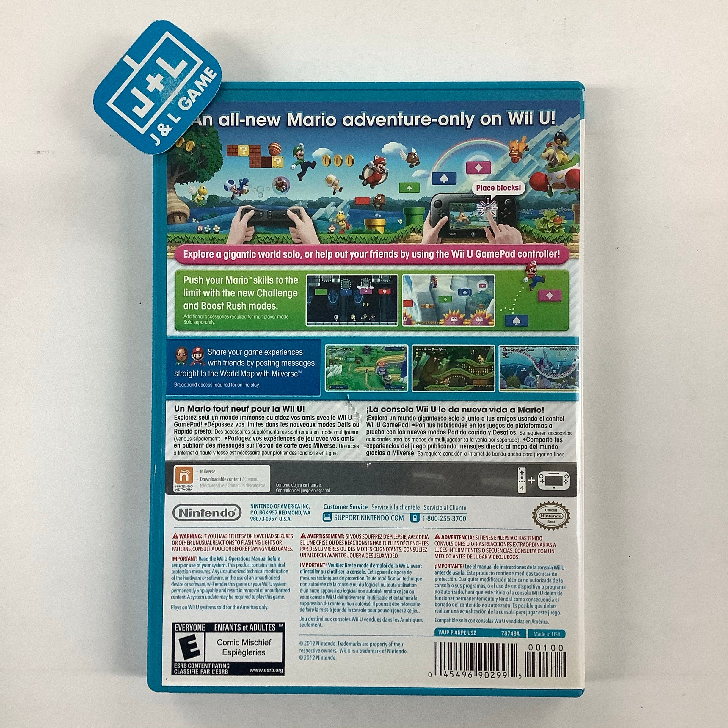 New Super Mario Bros. U - Nintendo Wii U [Pre-Owned] Video Games Nintendo   