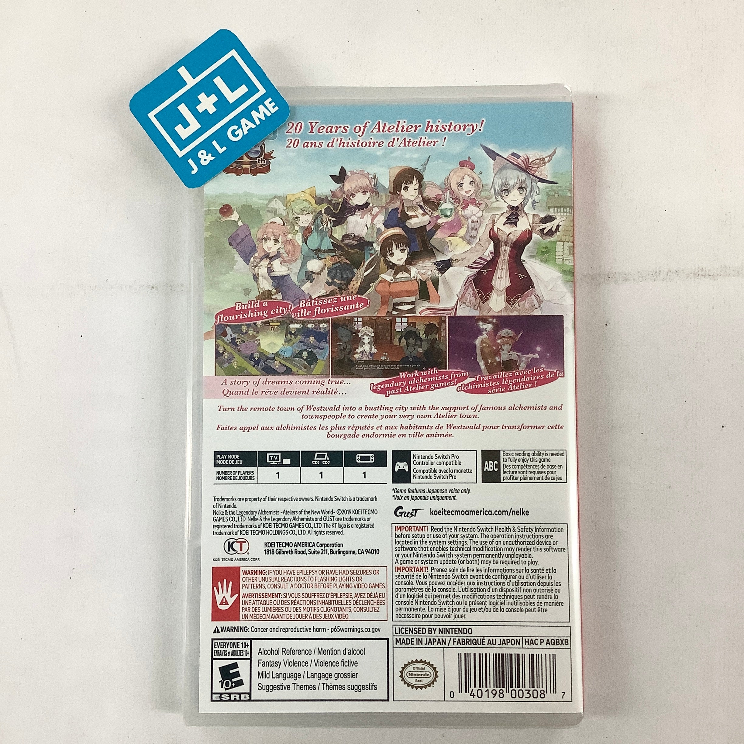 Nelke & The Legendary Alchemists: Ateliers of The New World - (NSW) Nintendo Switch Video Games Koei Tecmo Games   