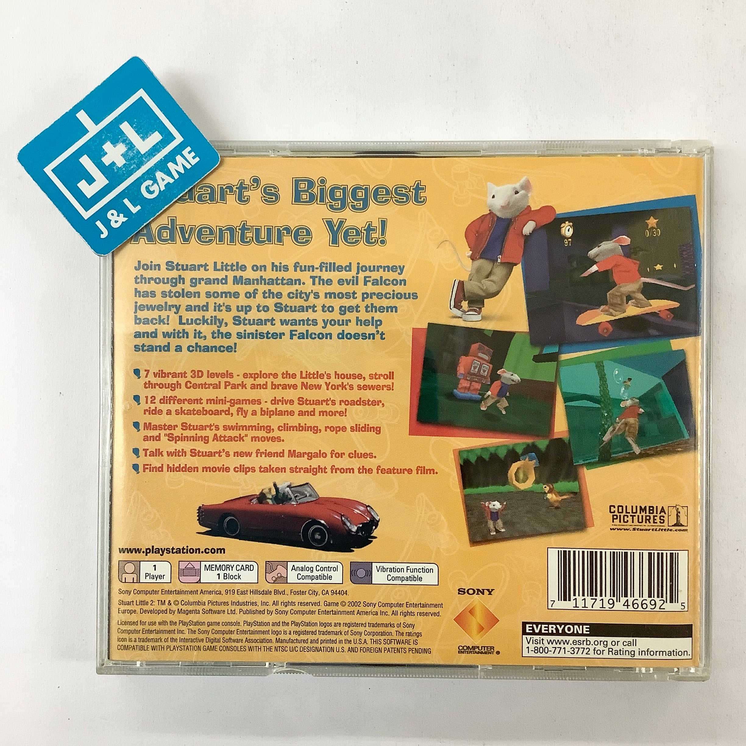 Stuart Little 2 PS1 Platinum - Jeux vidéo Stuart Little 2 PS1 Platinum - Jeux vidéo