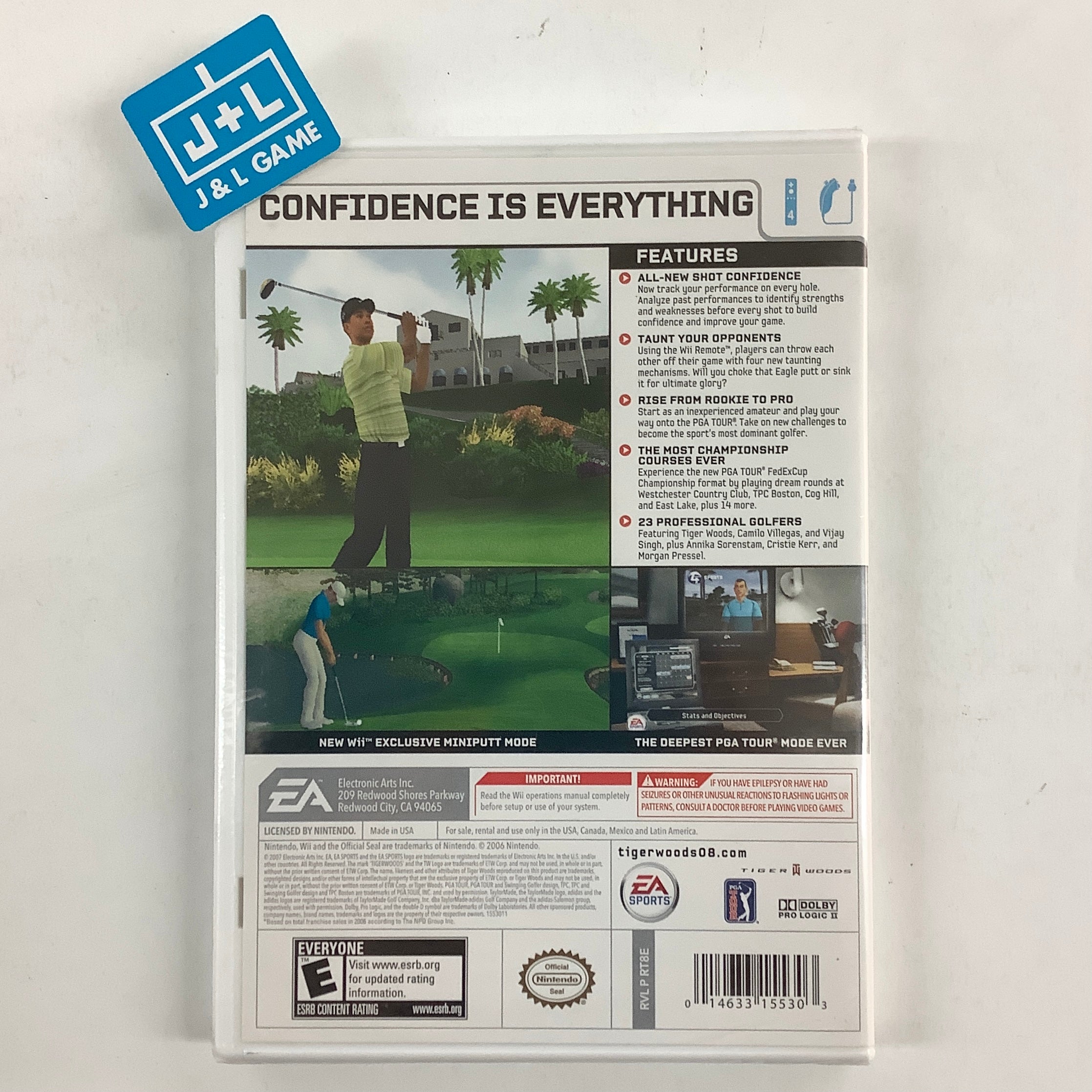 Tiger Woods PGA Tour 08 - Nintendo Wii Video Games EA Sports   