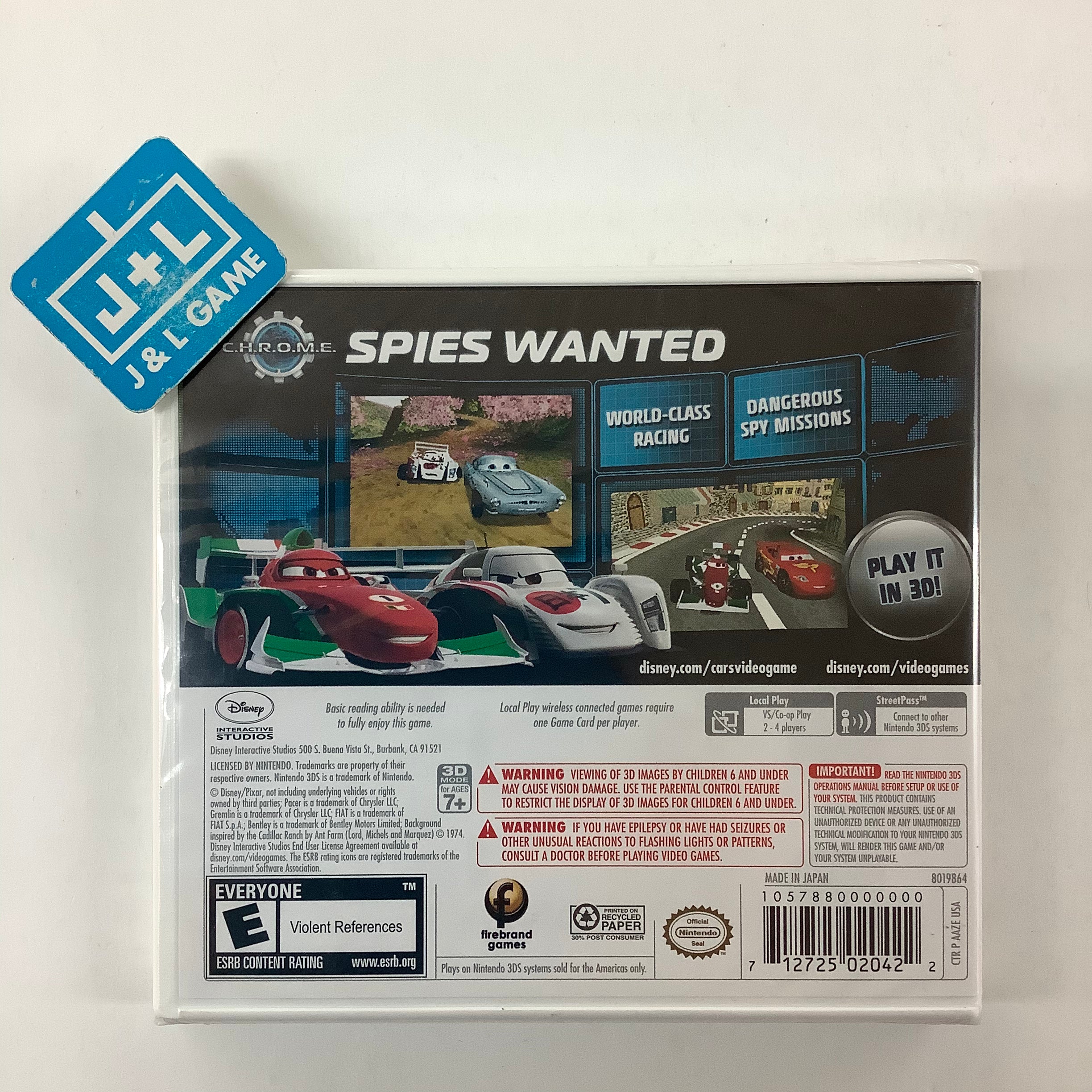 Disney/Pixar Cars 2 - Nintendo 3DS Video Games Disney Interactive Studios   