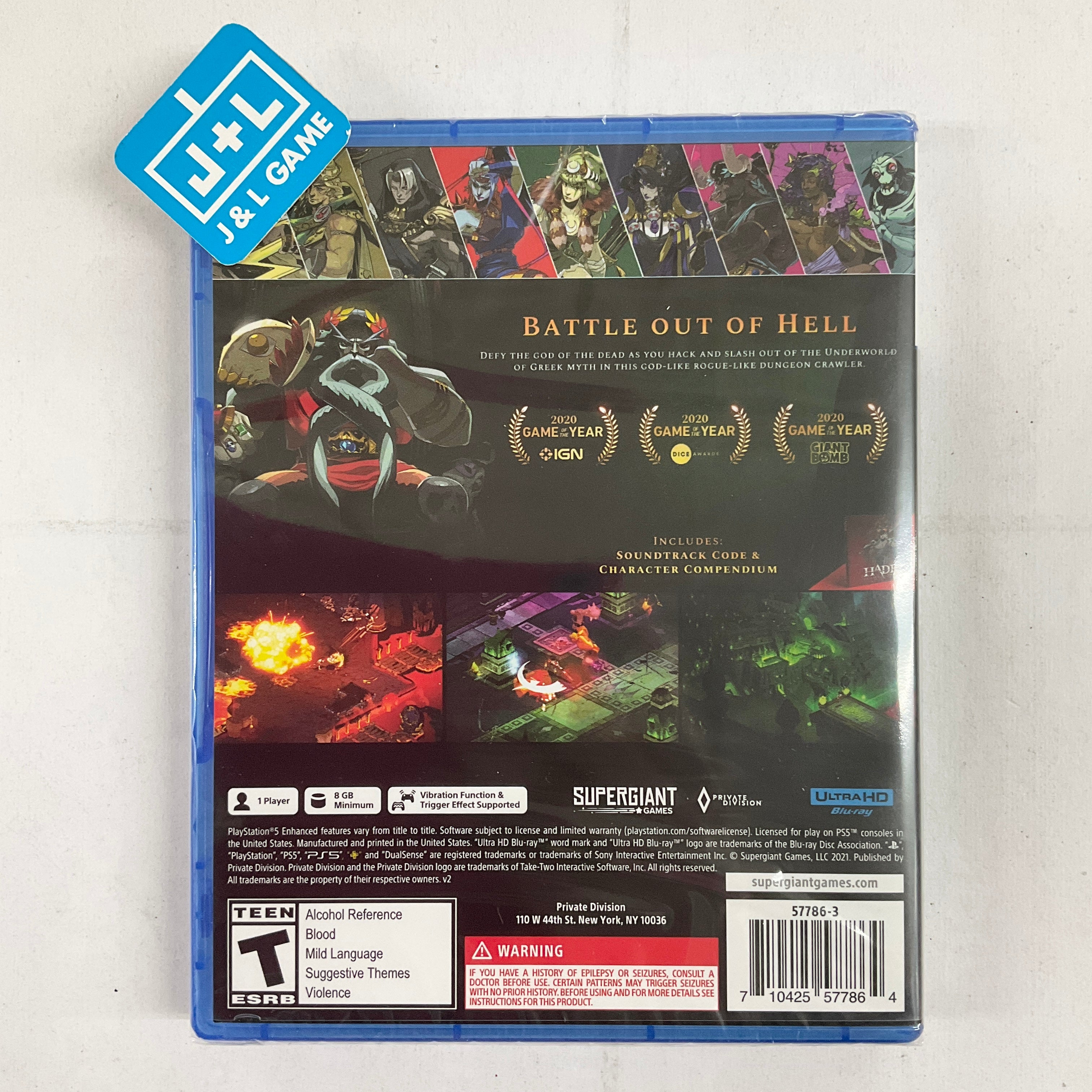Hades - (PS5) PlayStation 5 Video Games Private Division   
