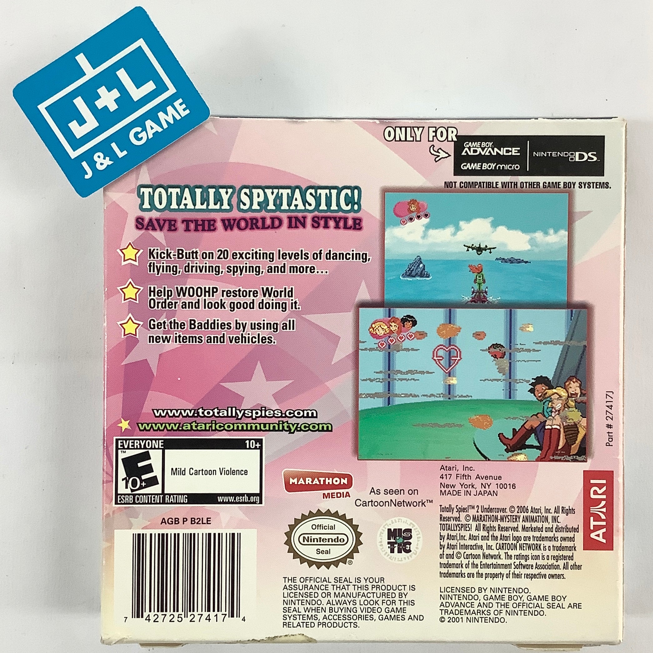 Totally Spies! 2: Undercover - (GBA) Game Boy Advance [Pre-Owned] Video Games Atari SA   