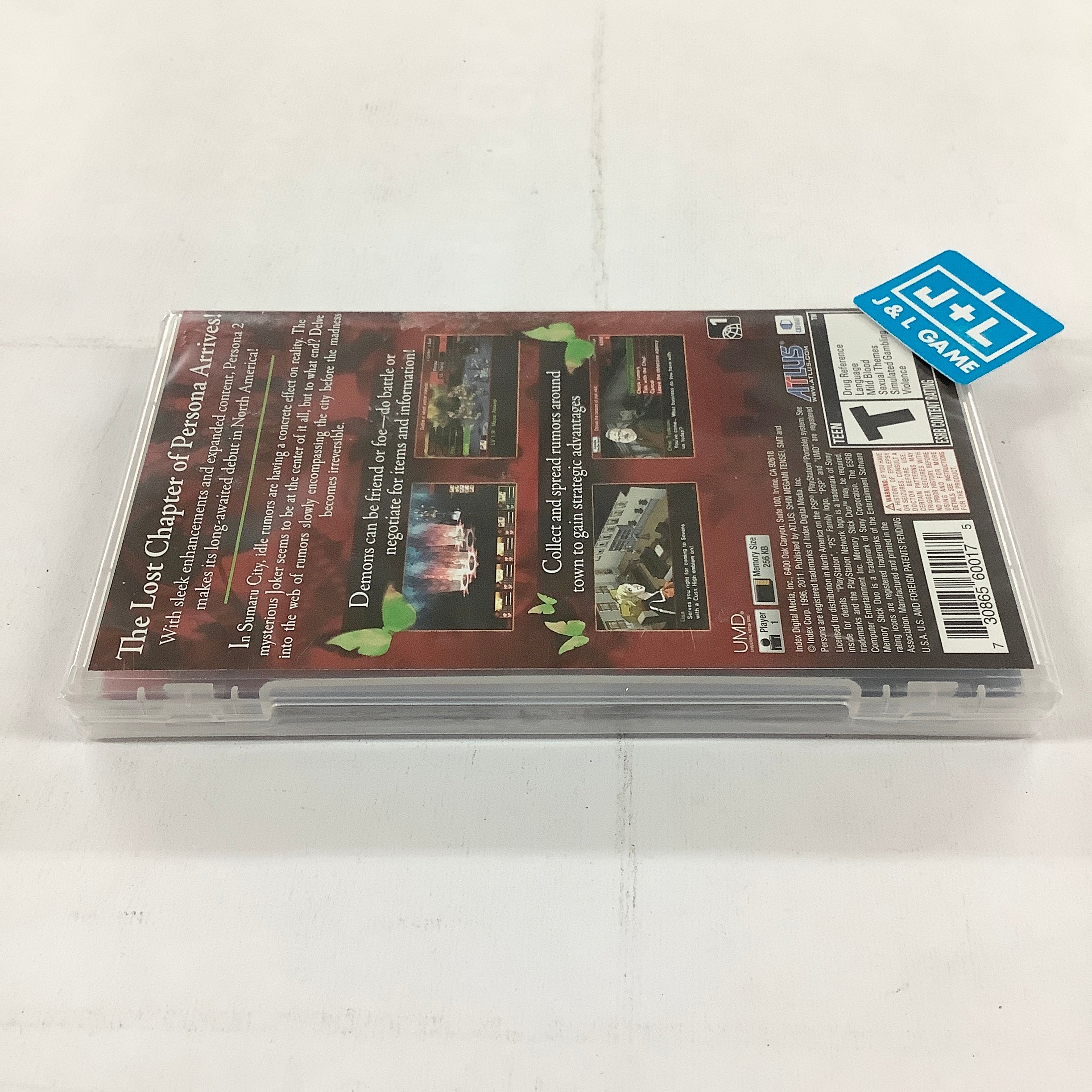 Shin Megami Tensei: Persona 2 Innocent Sin - Sony PSP Video Games Atlus   