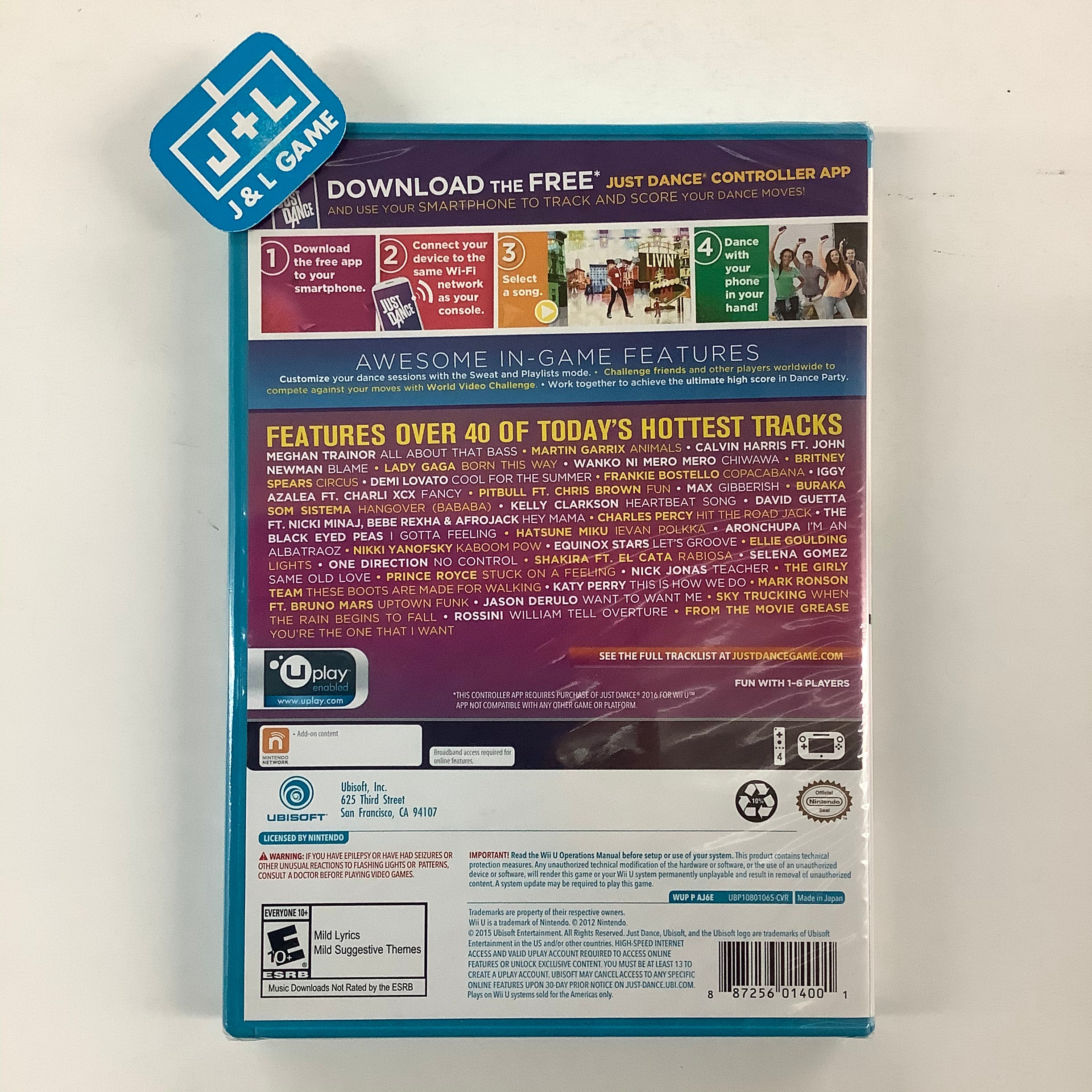 Just Dance 2016 - Nintendo Wii U Video Games Ubisoft   