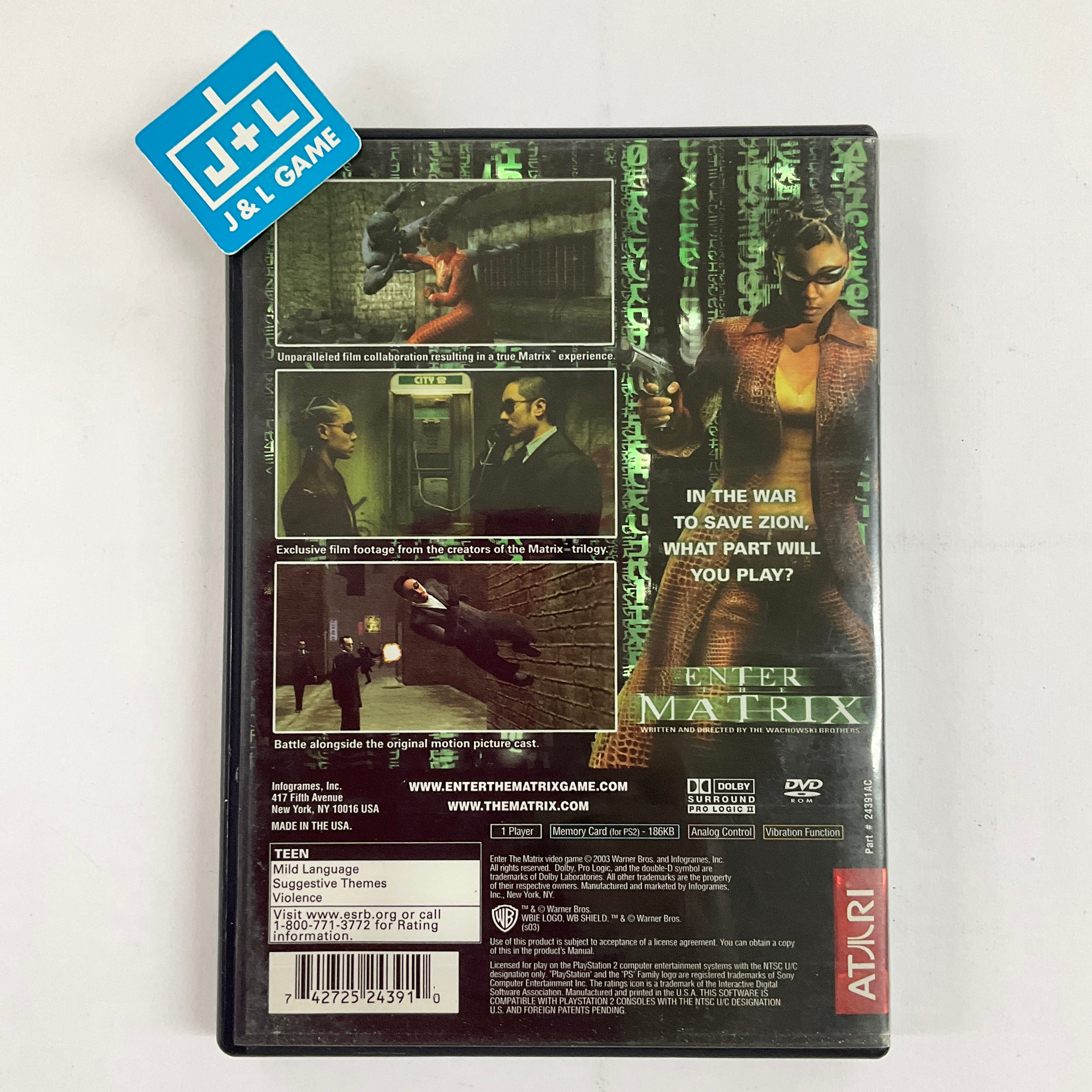 Enter the Matrix - (PS2) PlayStation 2 [Pre-Owned] Video Games Atari SA   