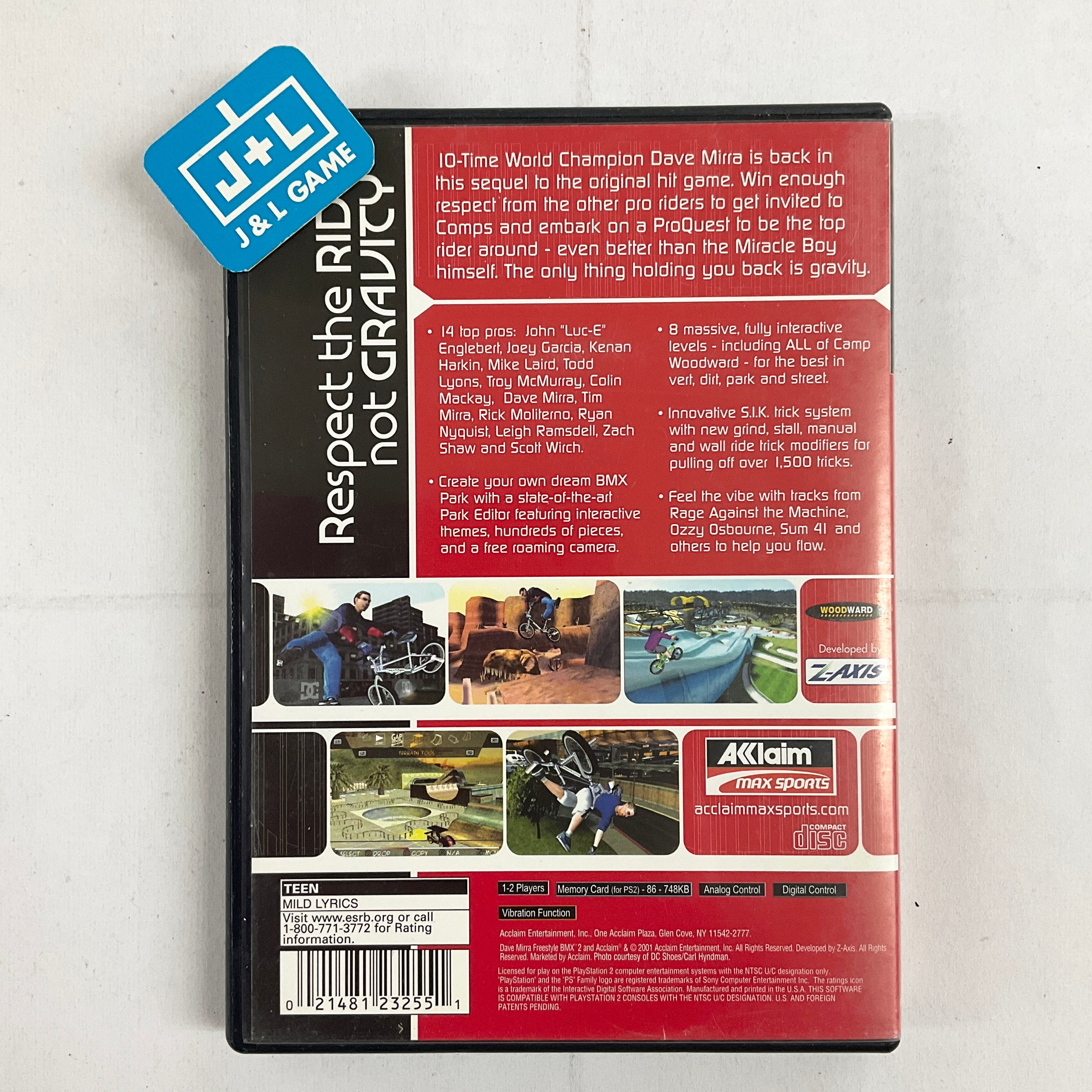Dave Mirra Freestyle BMX 2 - (PS2) PlayStation 2 [Pre-Owned] Video Games Acclaim   